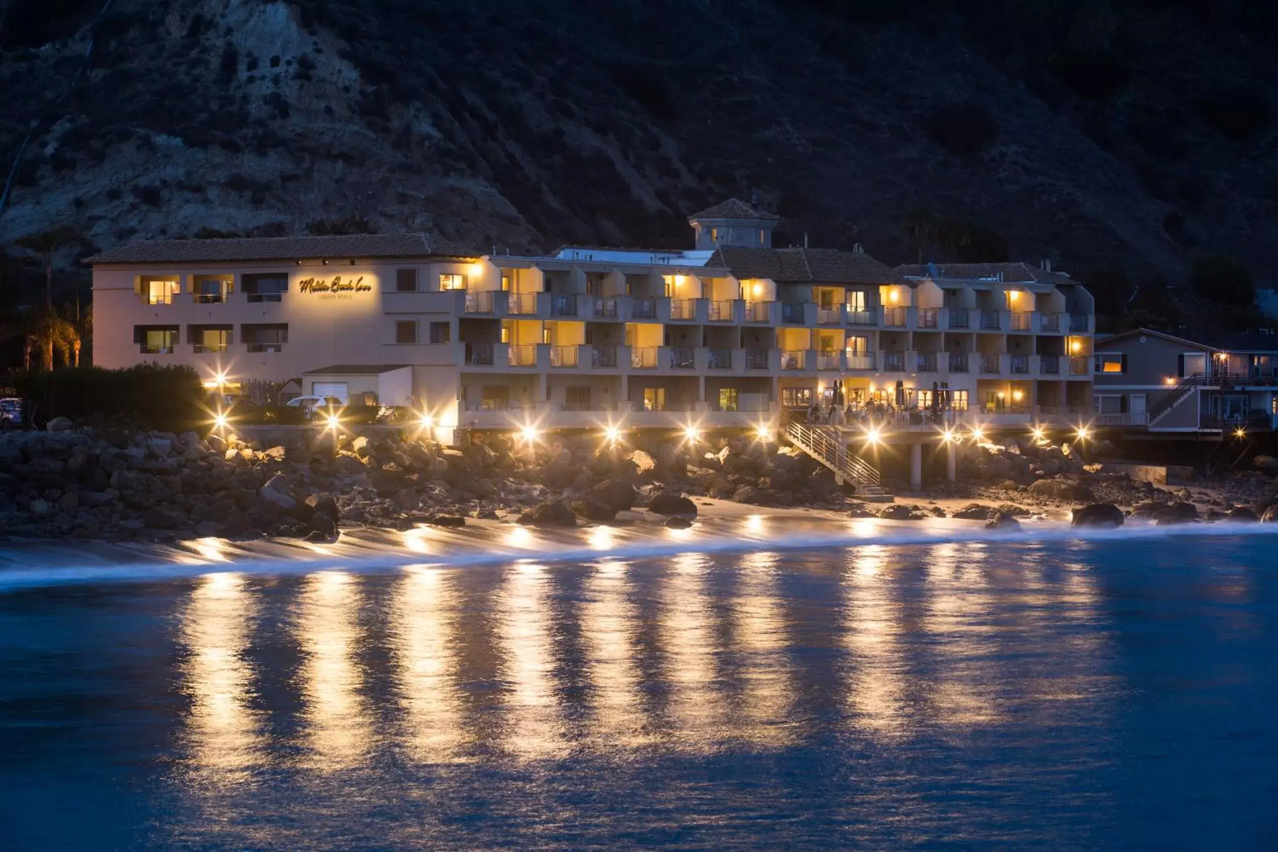 Facade/entrance, Property Building in Malibu Beach Inn