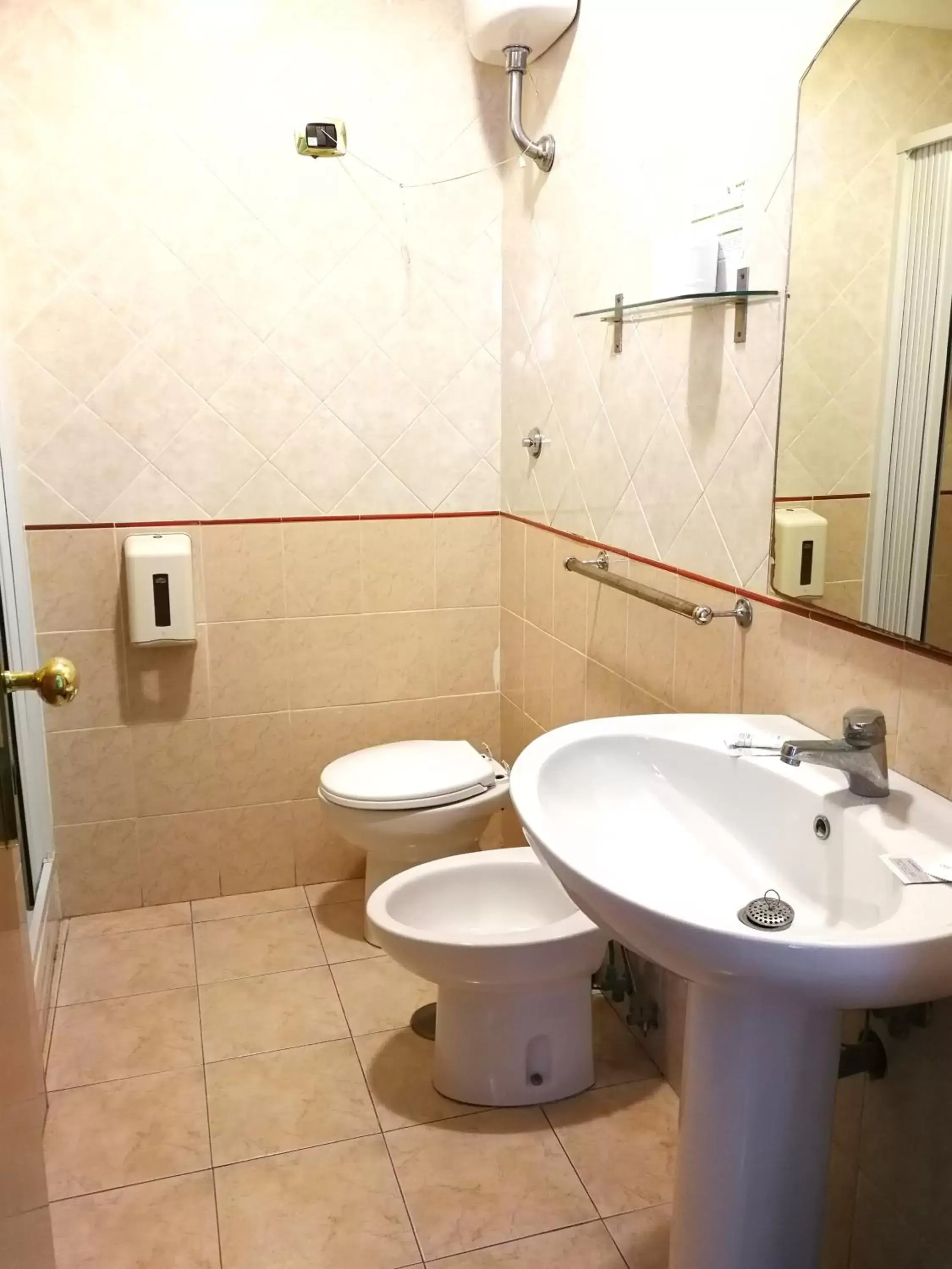 Toilet, Bathroom in Hotel Zara Napoli