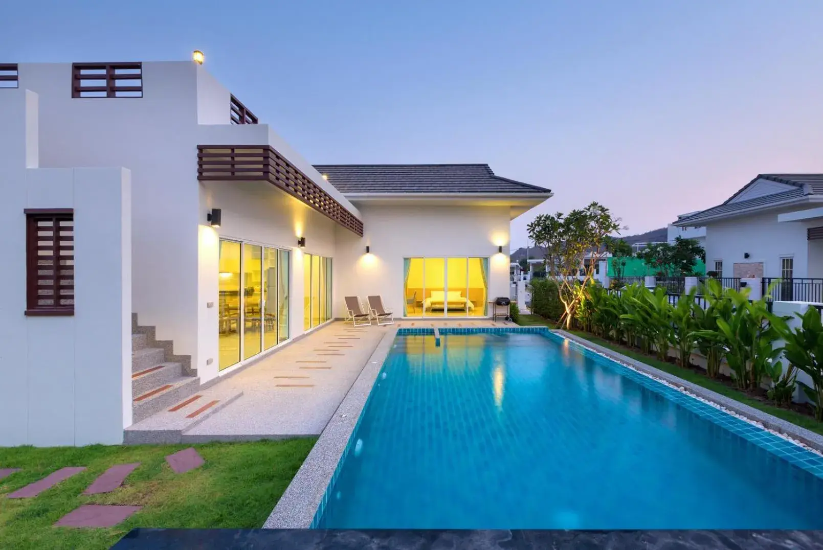 Swimming pool, Property Building in Sivana Villas Hua Hin