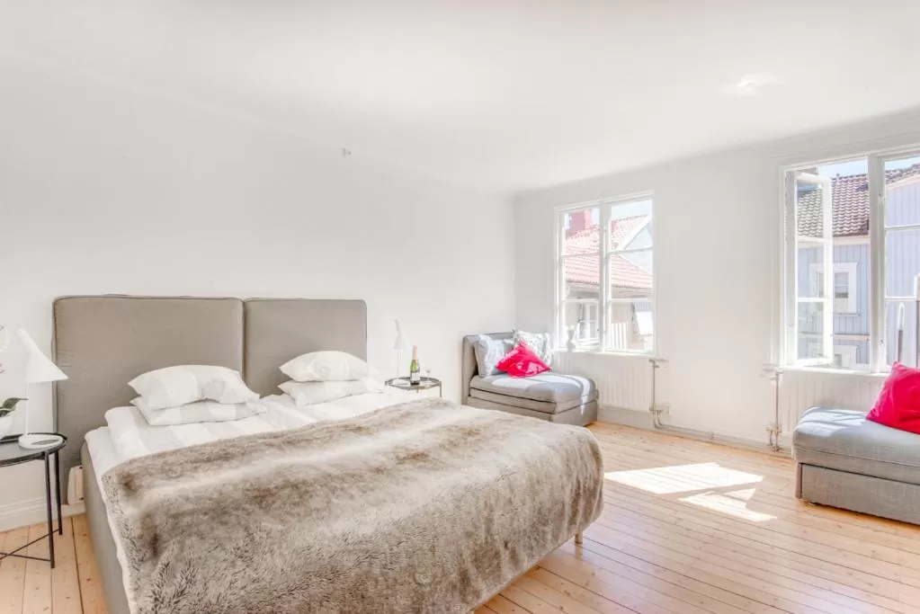 Bed in City Apartments in Jonkoping