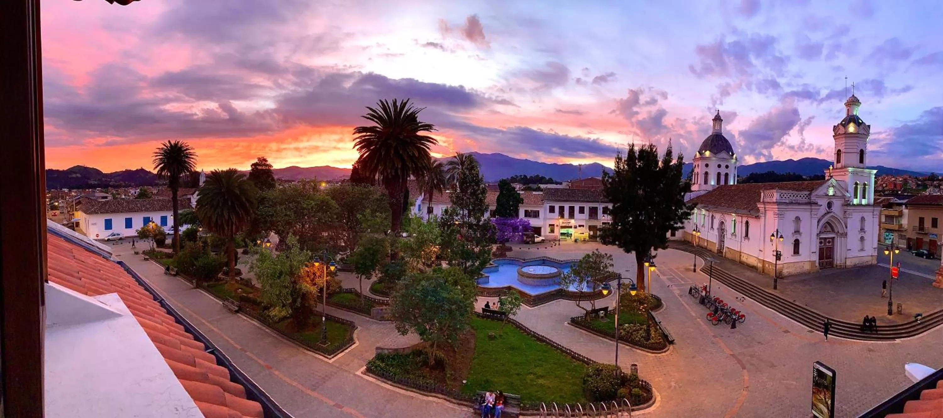 Sunset in Hotel Azul de la Plaza by Chat Noir