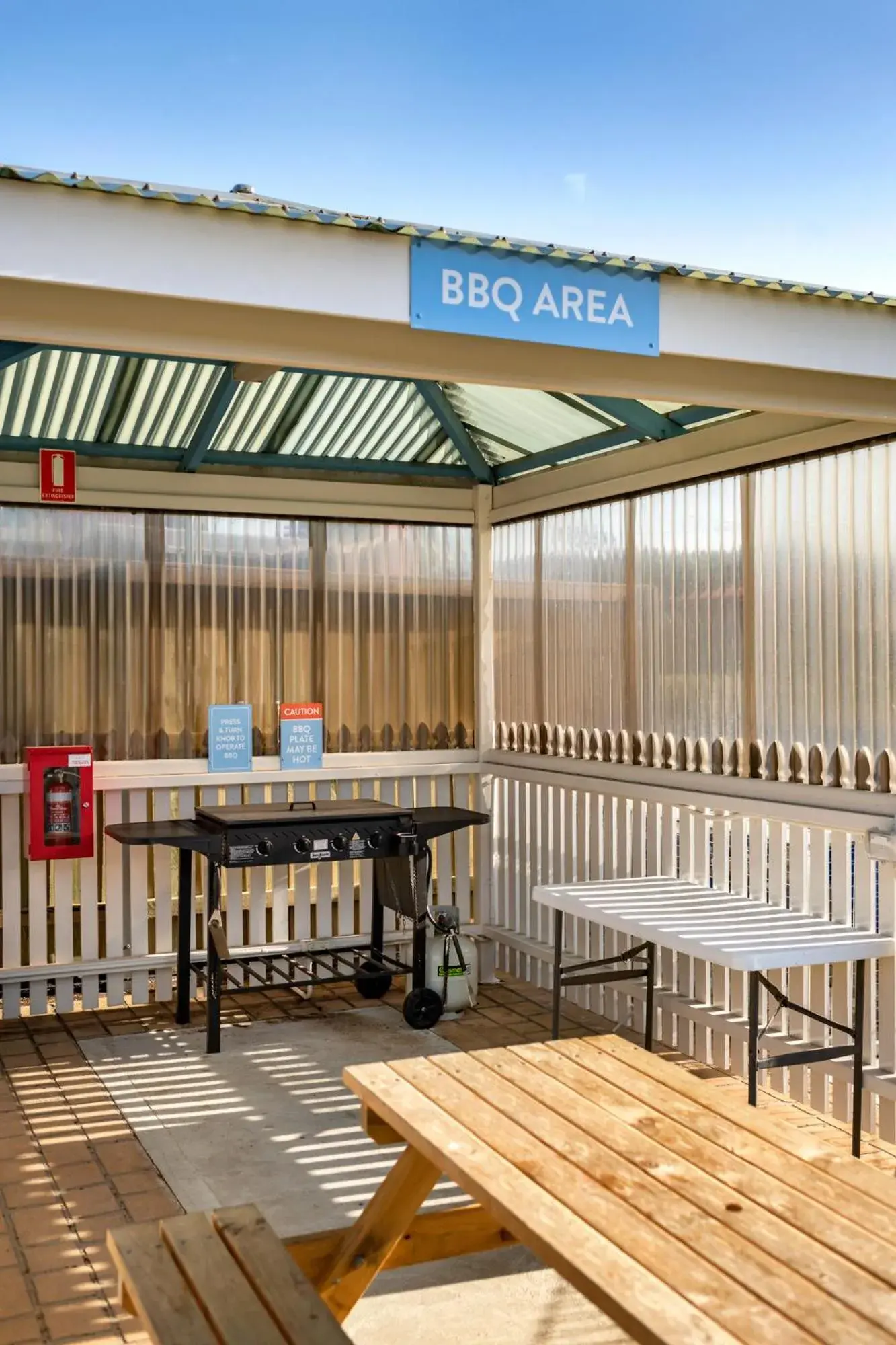 BBQ facilities in Discovery Parks - Mornington Hobart