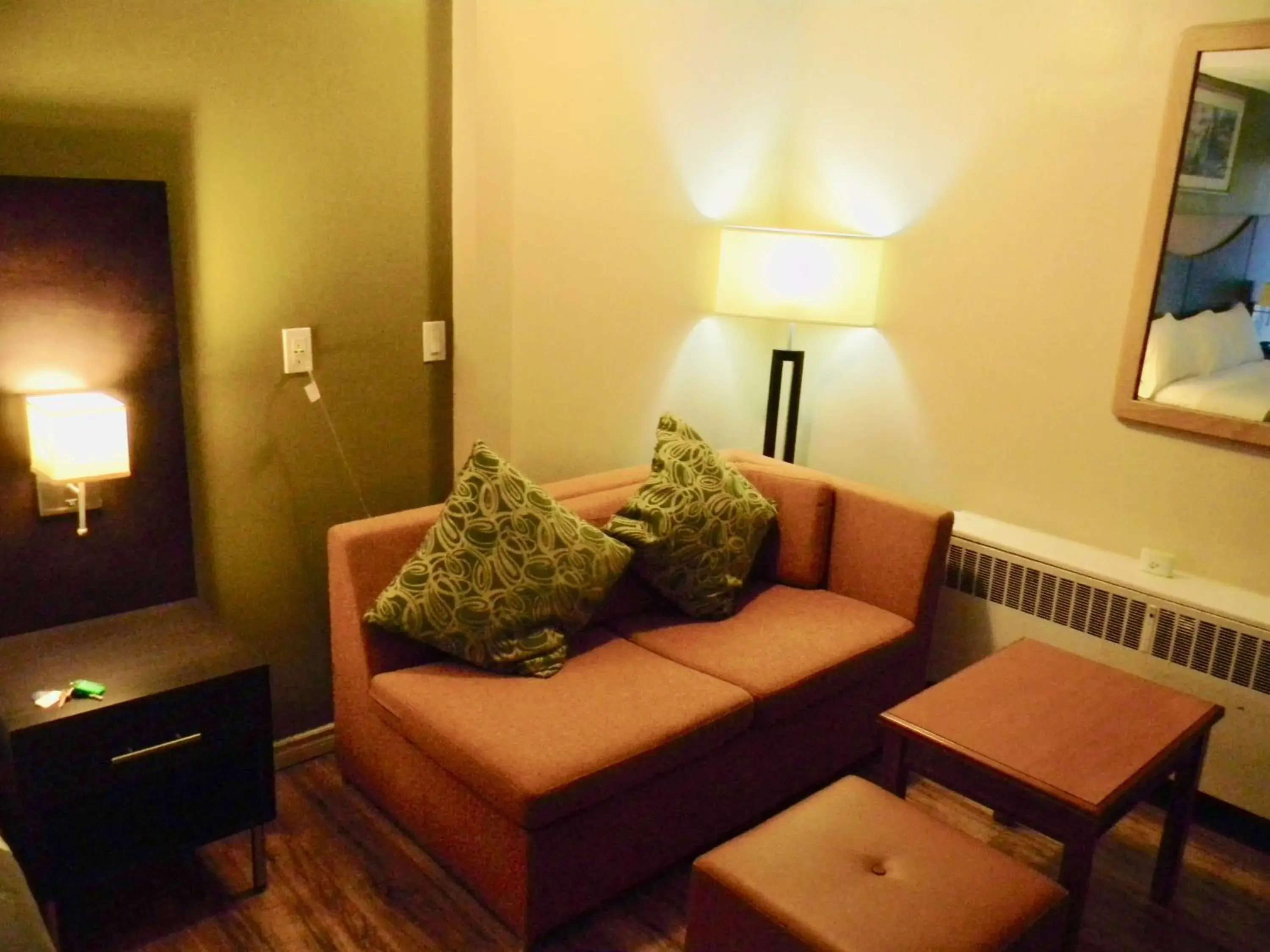 Seating Area in American Plaza Motel