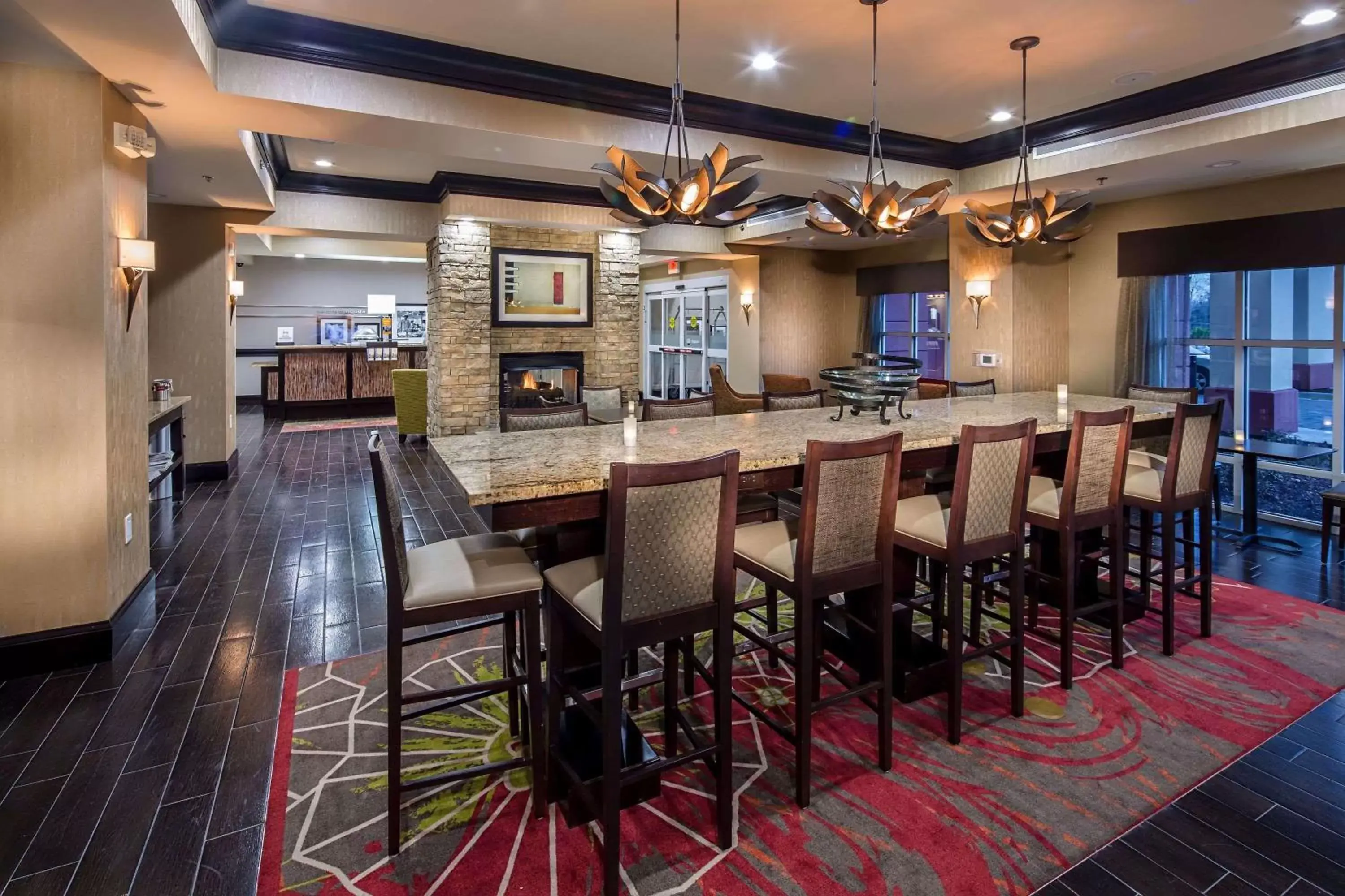 Lobby or reception, Restaurant/Places to Eat in Hampton Inn Augusta/Gordon Highway