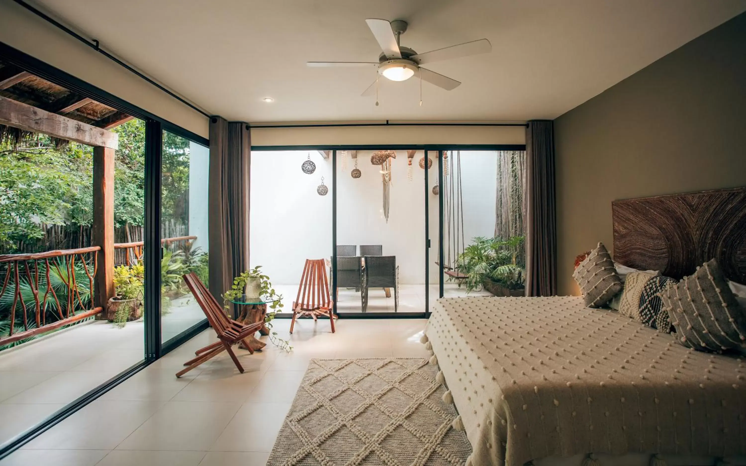 Seating Area in Orchid House Tulum