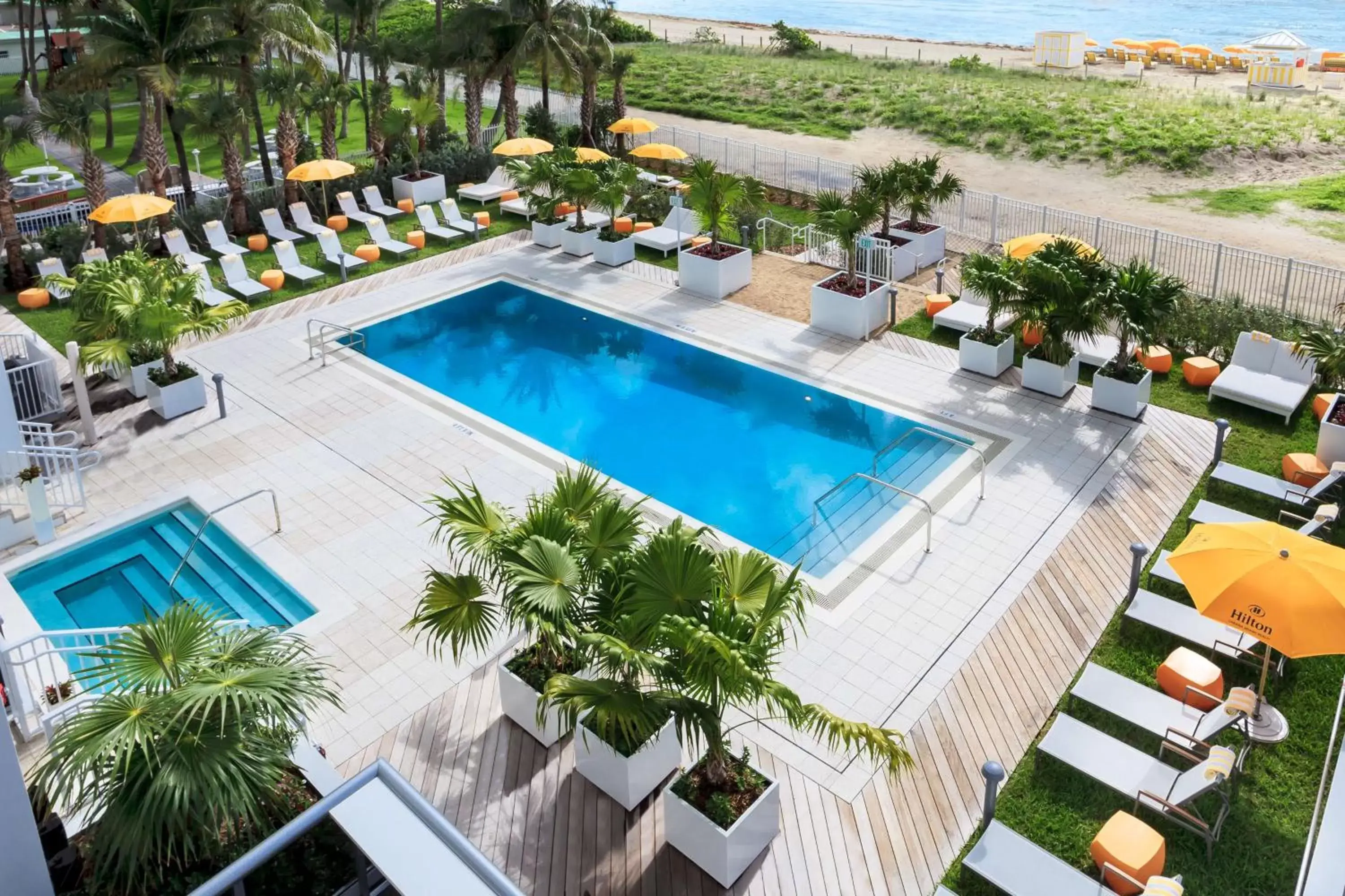 Pool View in Hilton Cabana Miami Beach