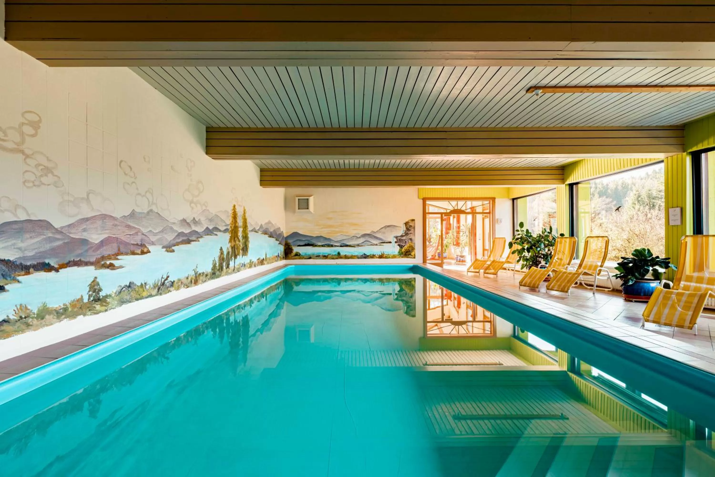 Swimming pool in Landhotel GrünWies -Bonsai-Wellness Garni