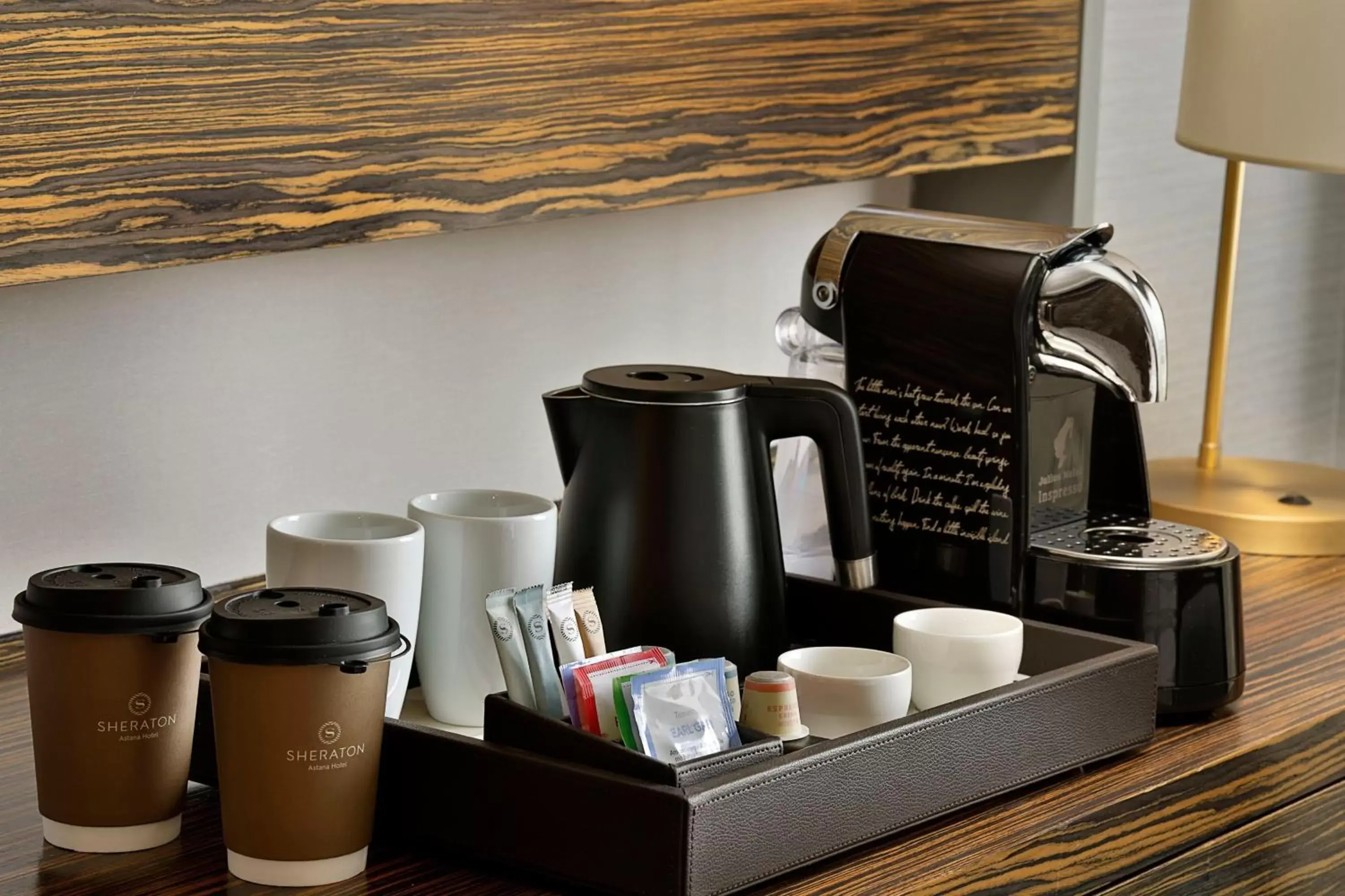 Photo of the whole room, Coffee/Tea Facilities in Sheraton Astana Hotel