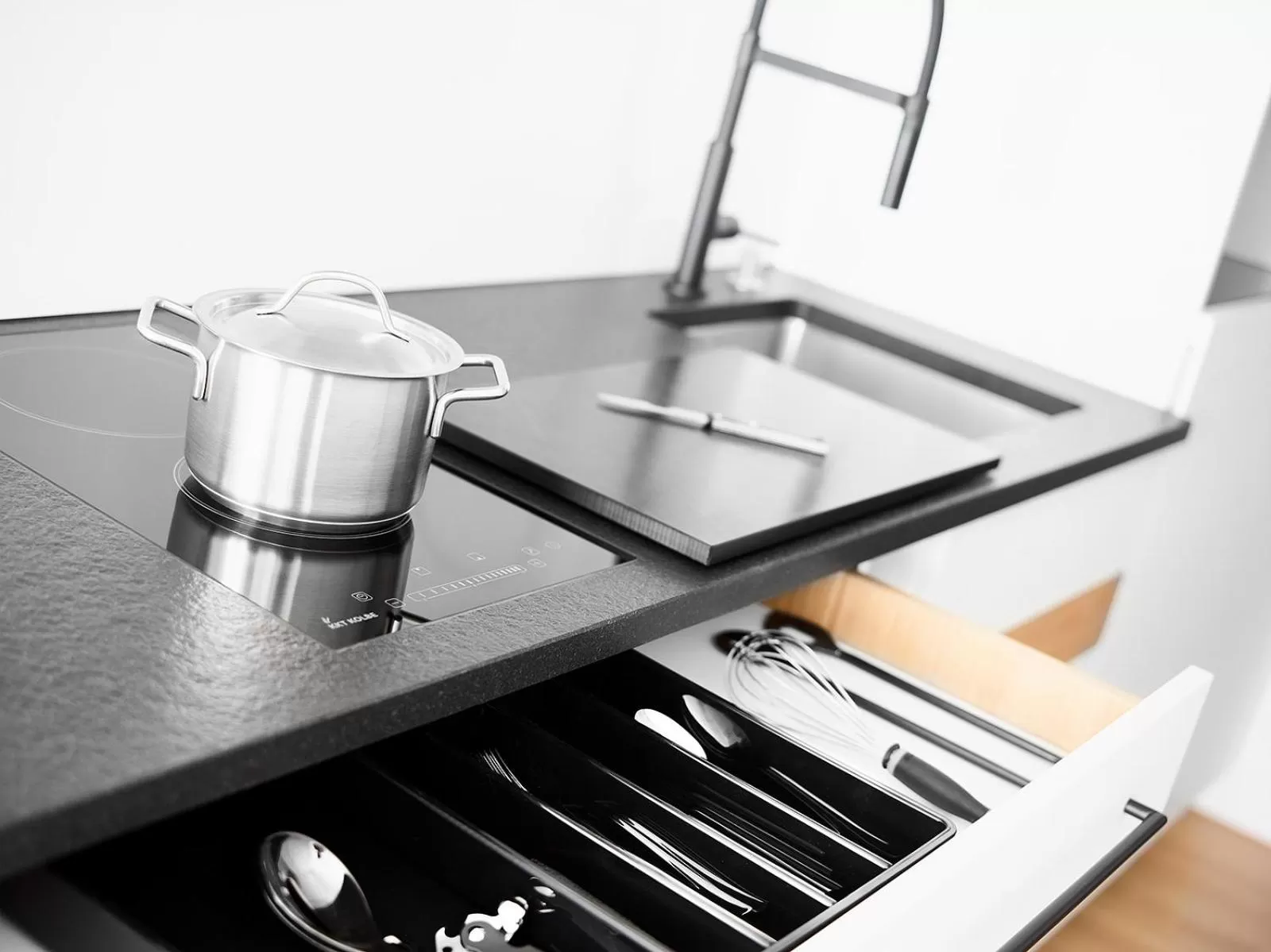 Kitchen or kitchenette in livisit bergapartments