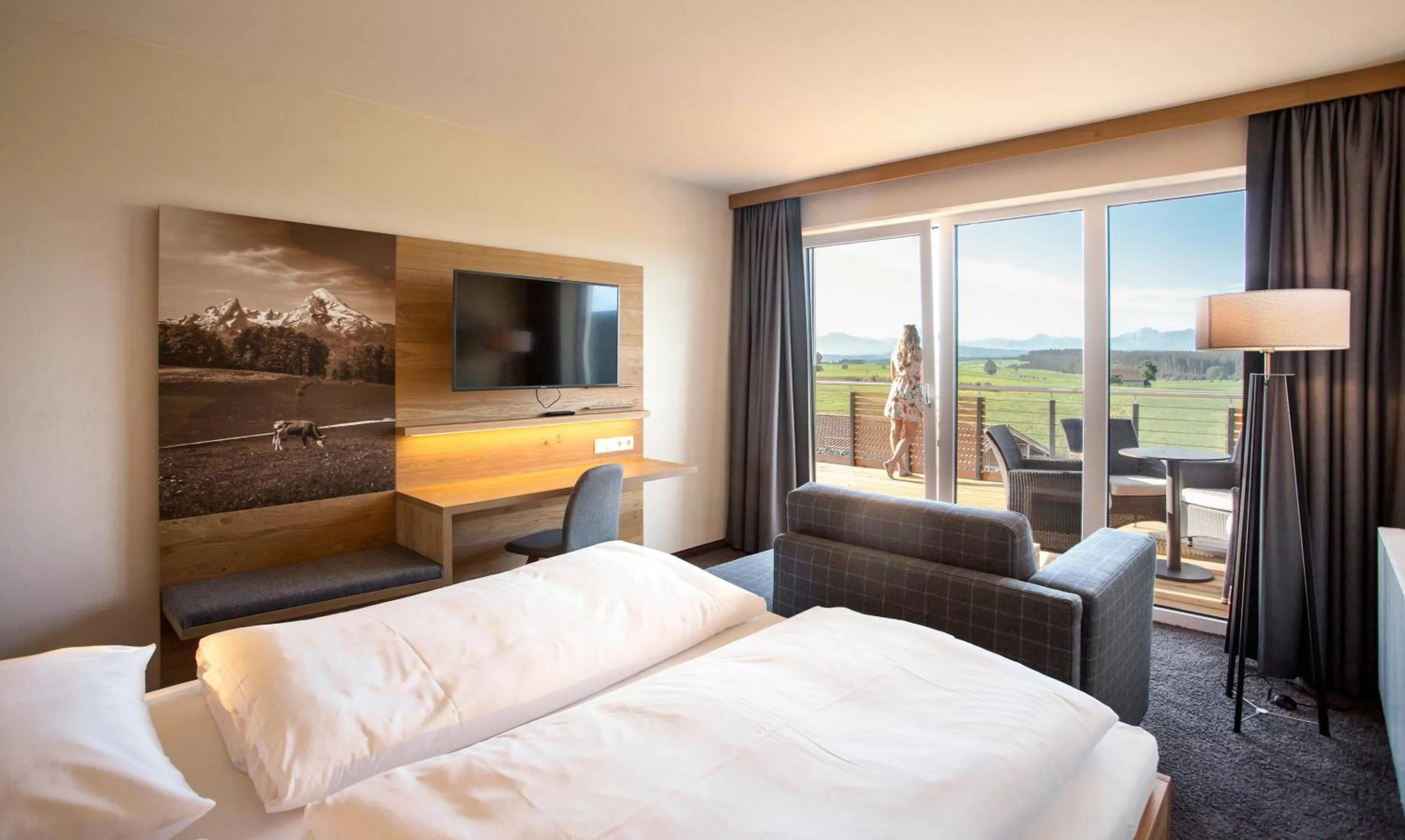 Natural landscape, Bed in Das Weitblick Allgäu