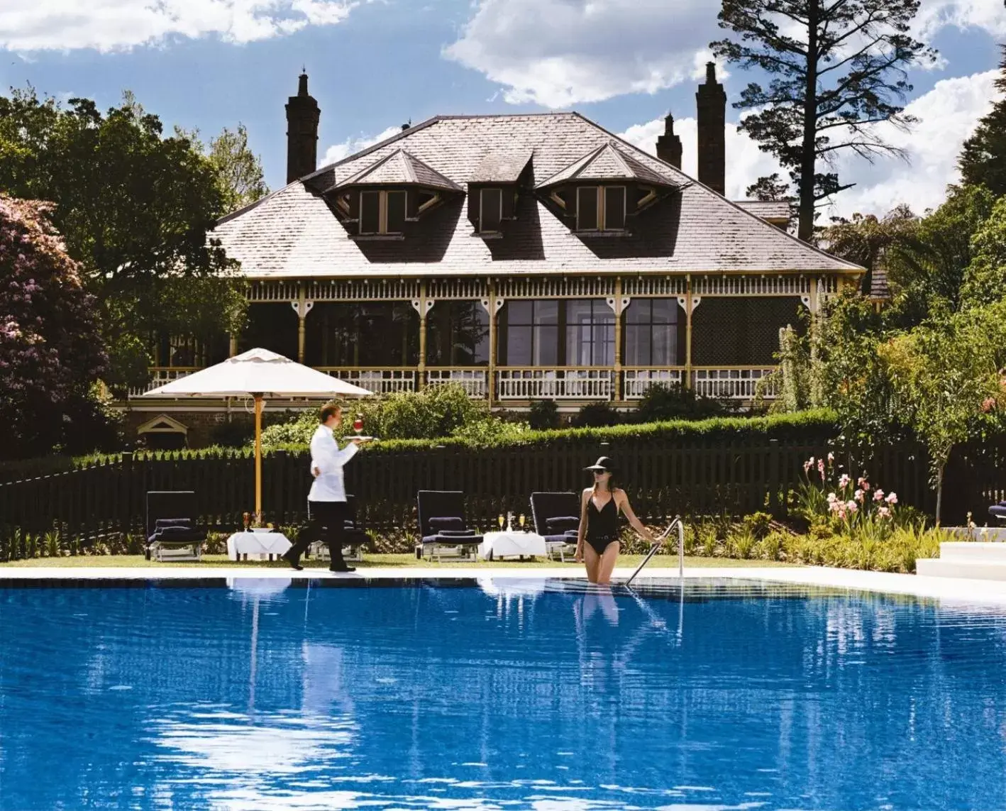 Swimming pool, Property Building in Lilianfels Blue Mountains Resort & Spa