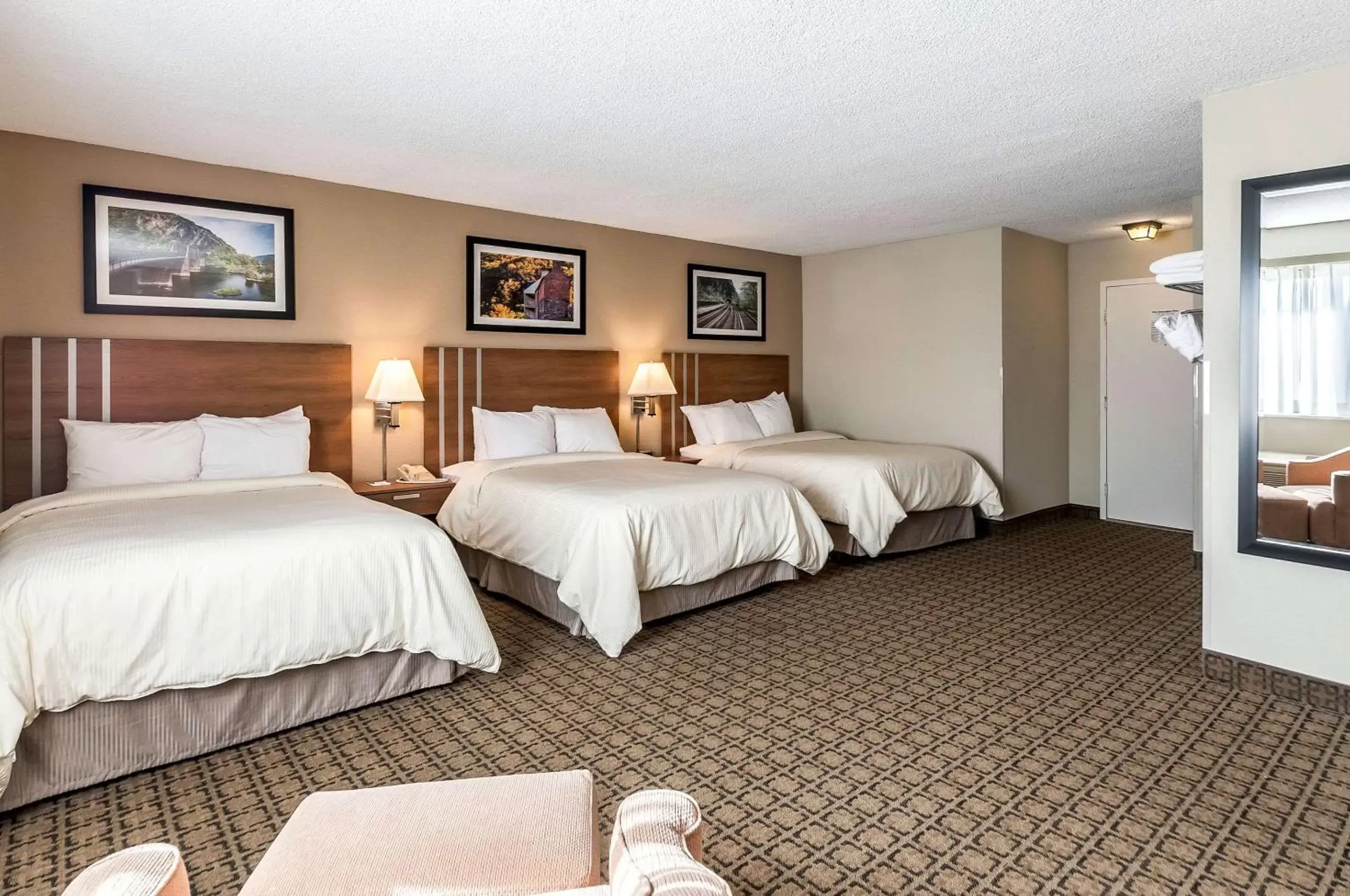 Photo of the whole room, Bed in Clarion Inn Harpers Ferry-Charles Town