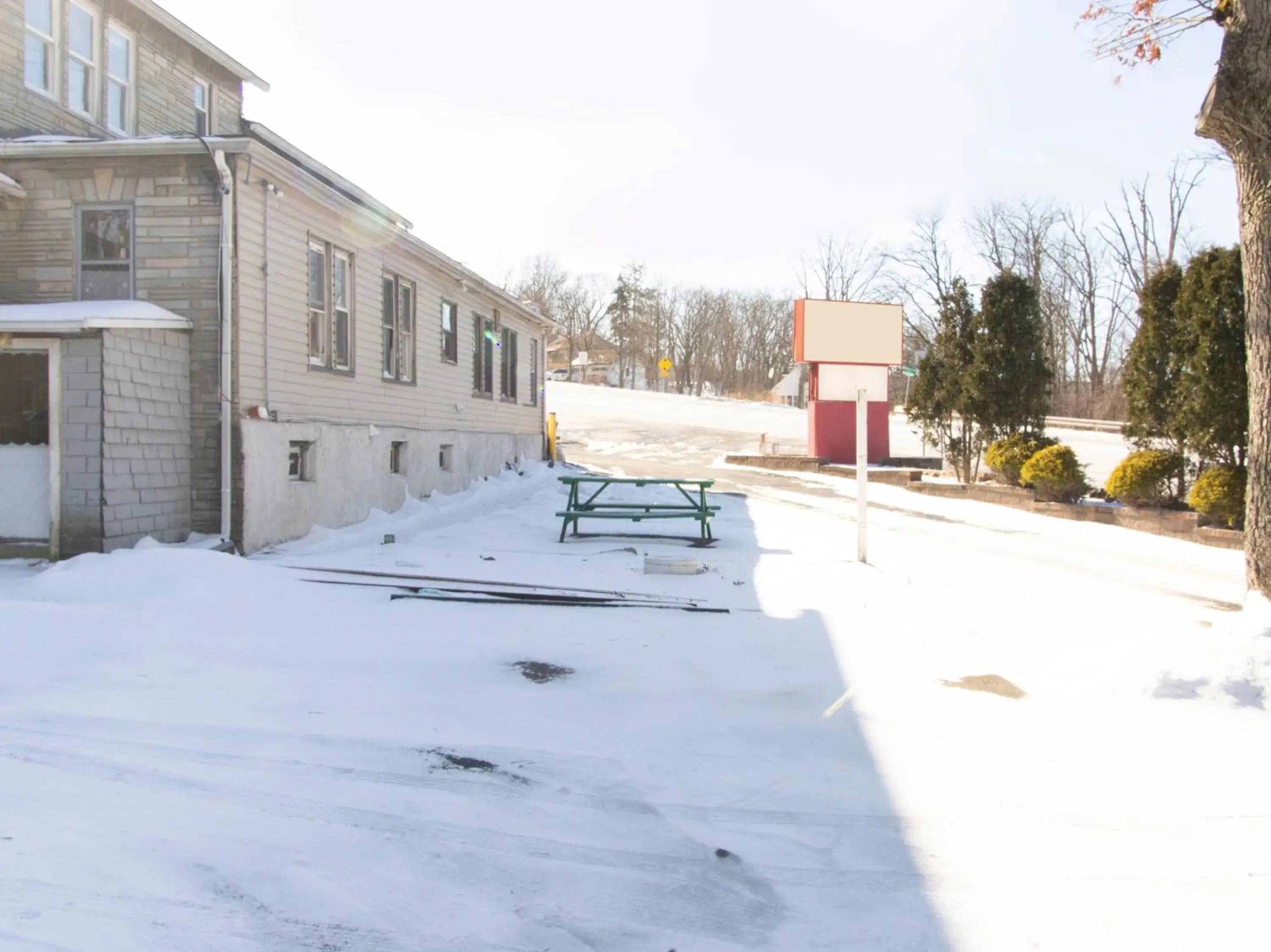 Property building, Winter in OYO Hotel Wilkes-Barre East