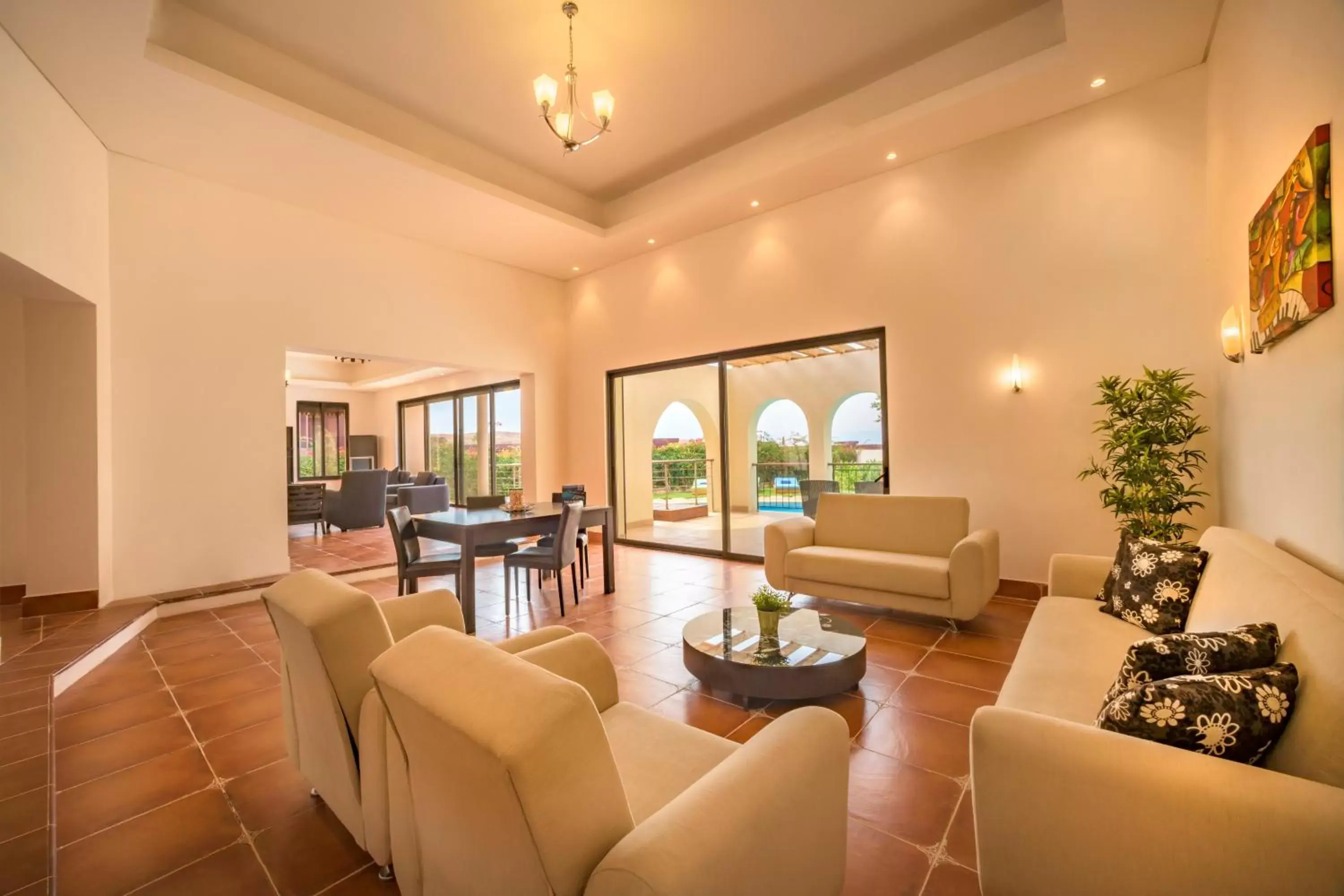 Living room, Seating Area in Tala Bay Residence