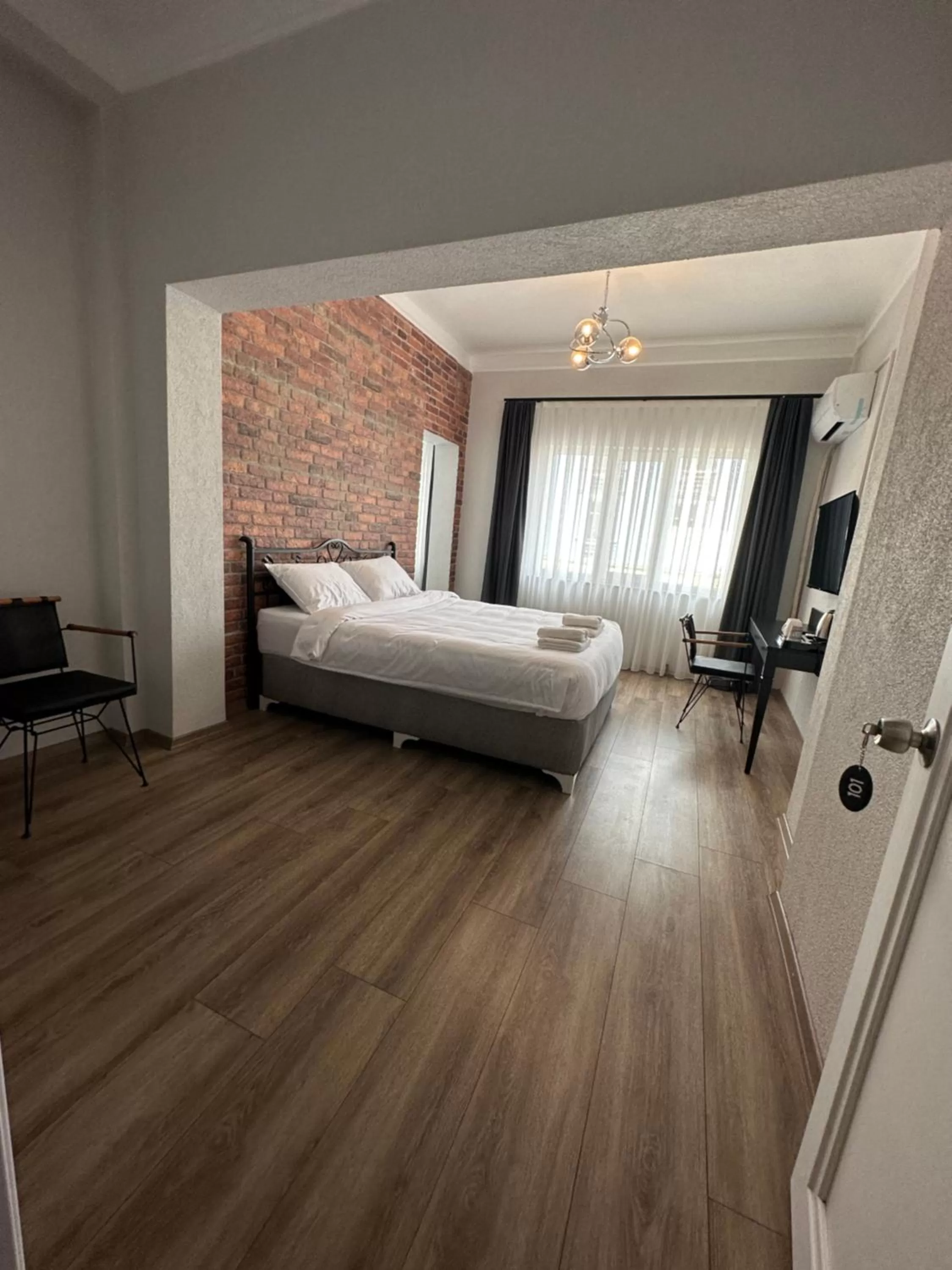 Bed in DERİN BUTİK HOTEL