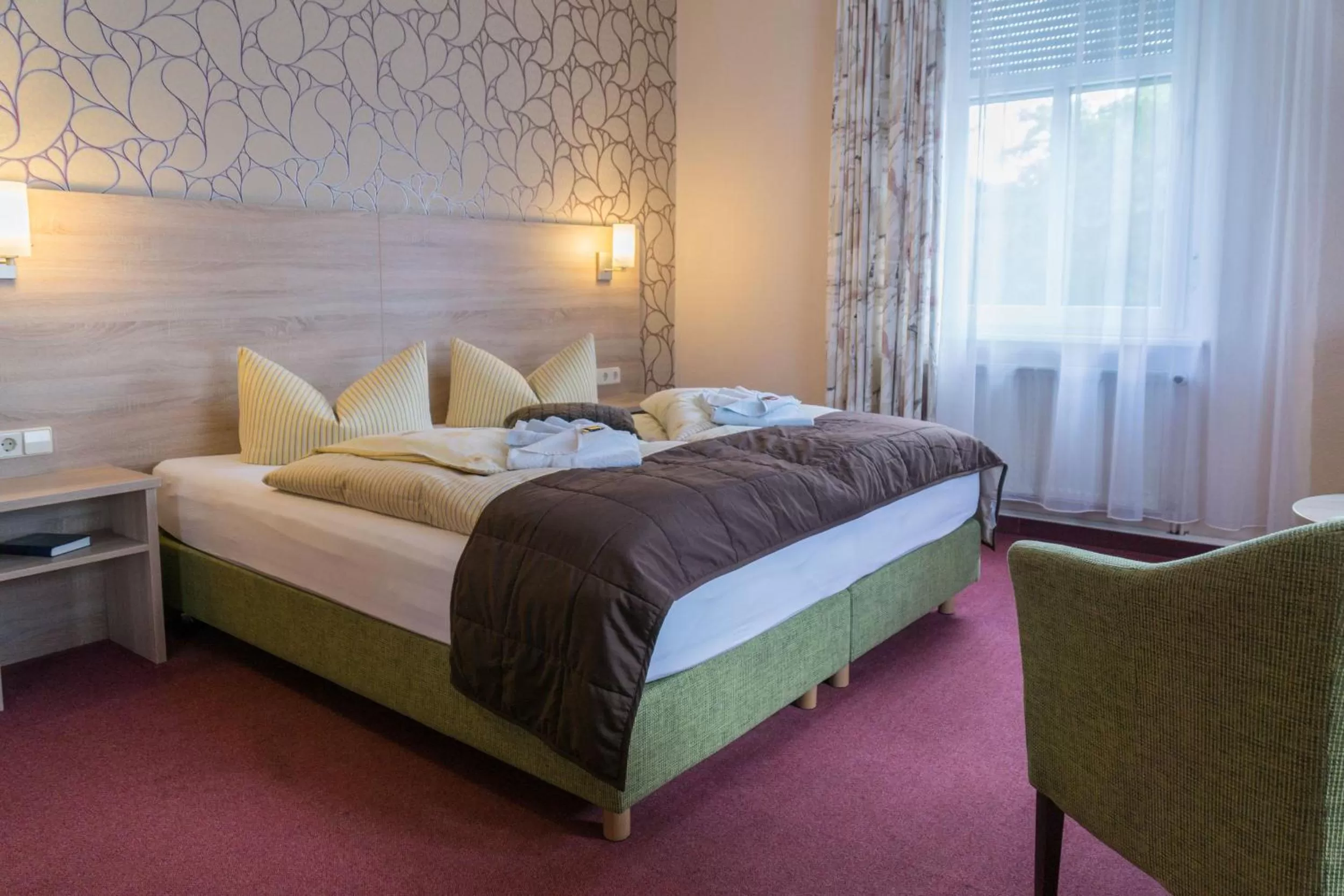 Bed in Hotel zur Post in Wurzen