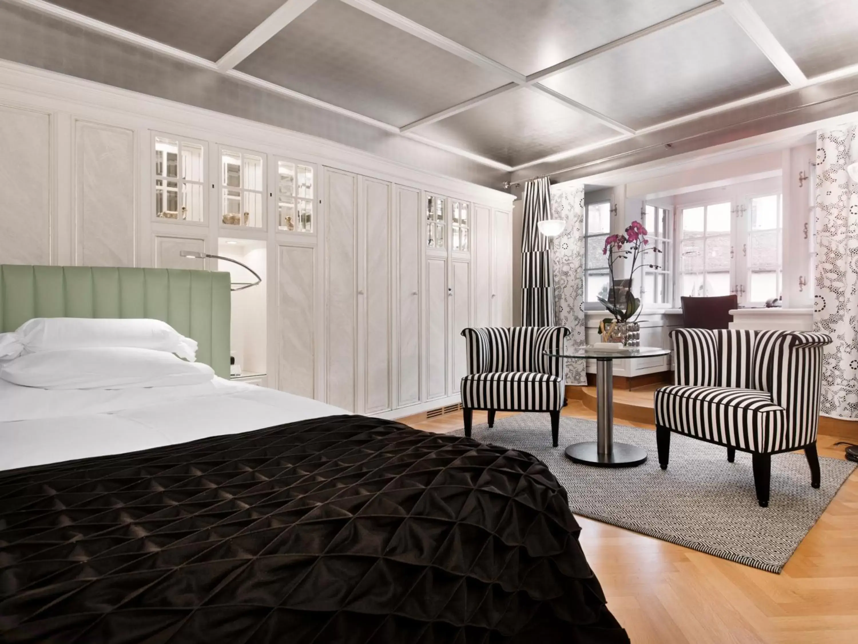 Bed in Widder Hotel - Zurichs luxury hideaway