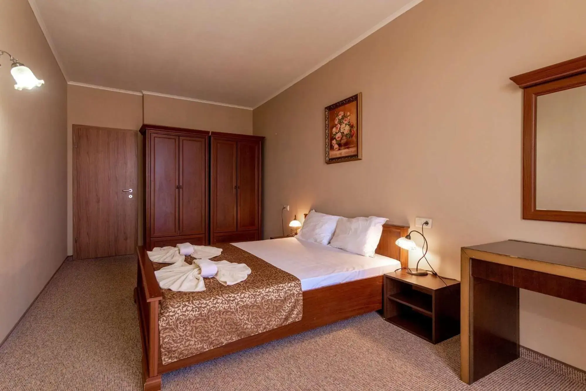 Bed in Festa Pomorie Resort