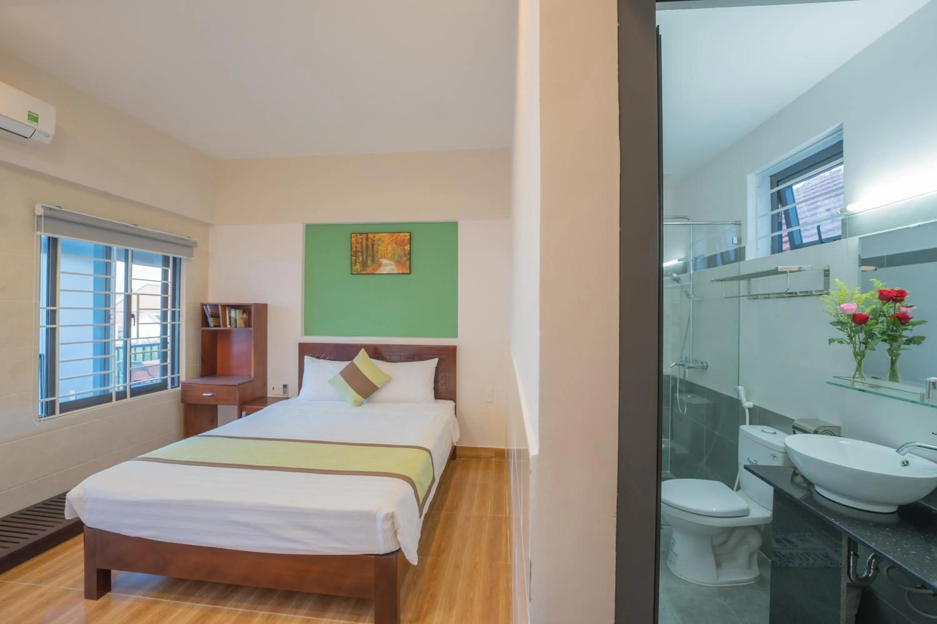 View (from property/room), Bed in Countryside Moon Homestay