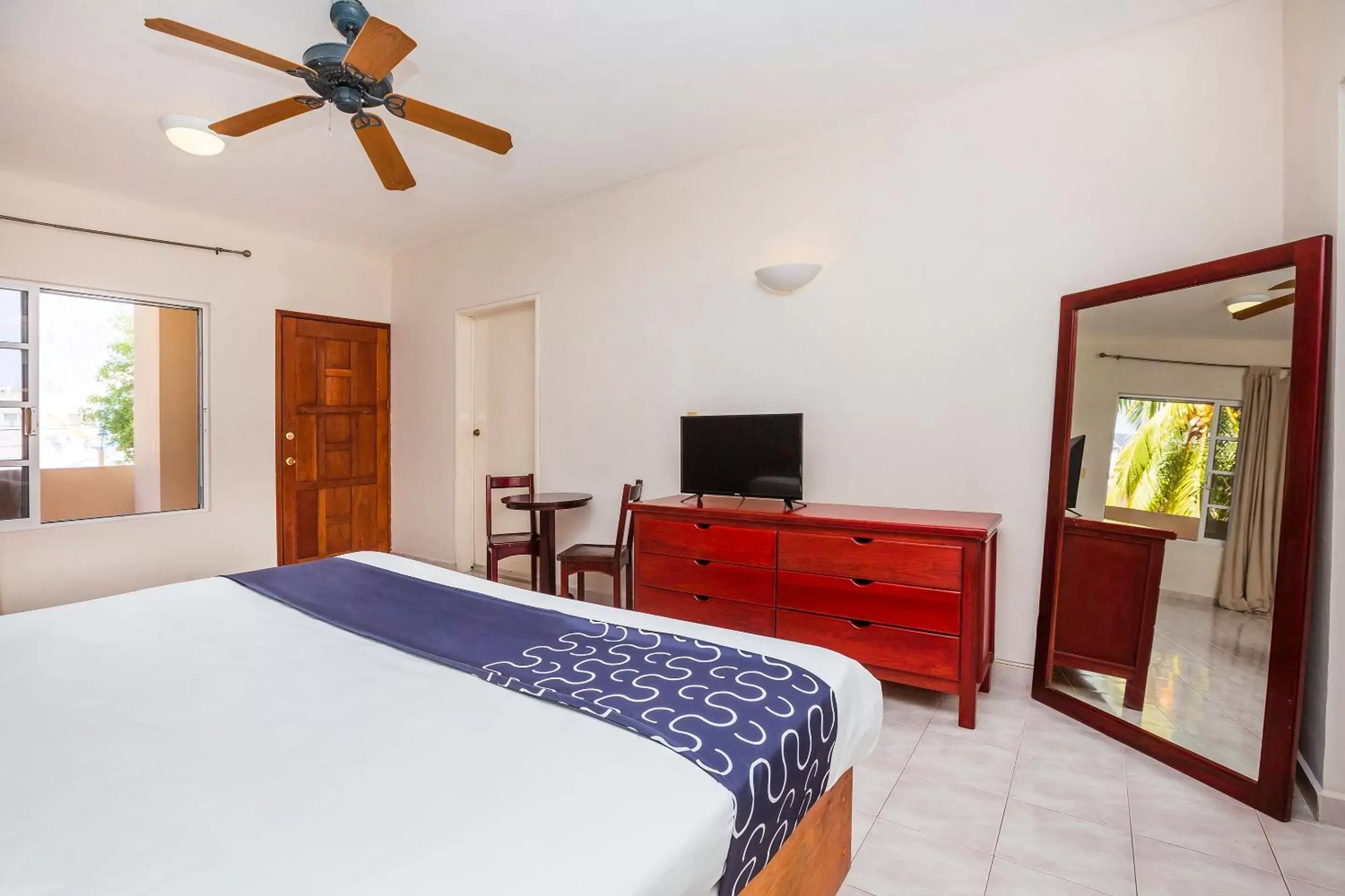 Bed in Hotel Kiin Cozumel