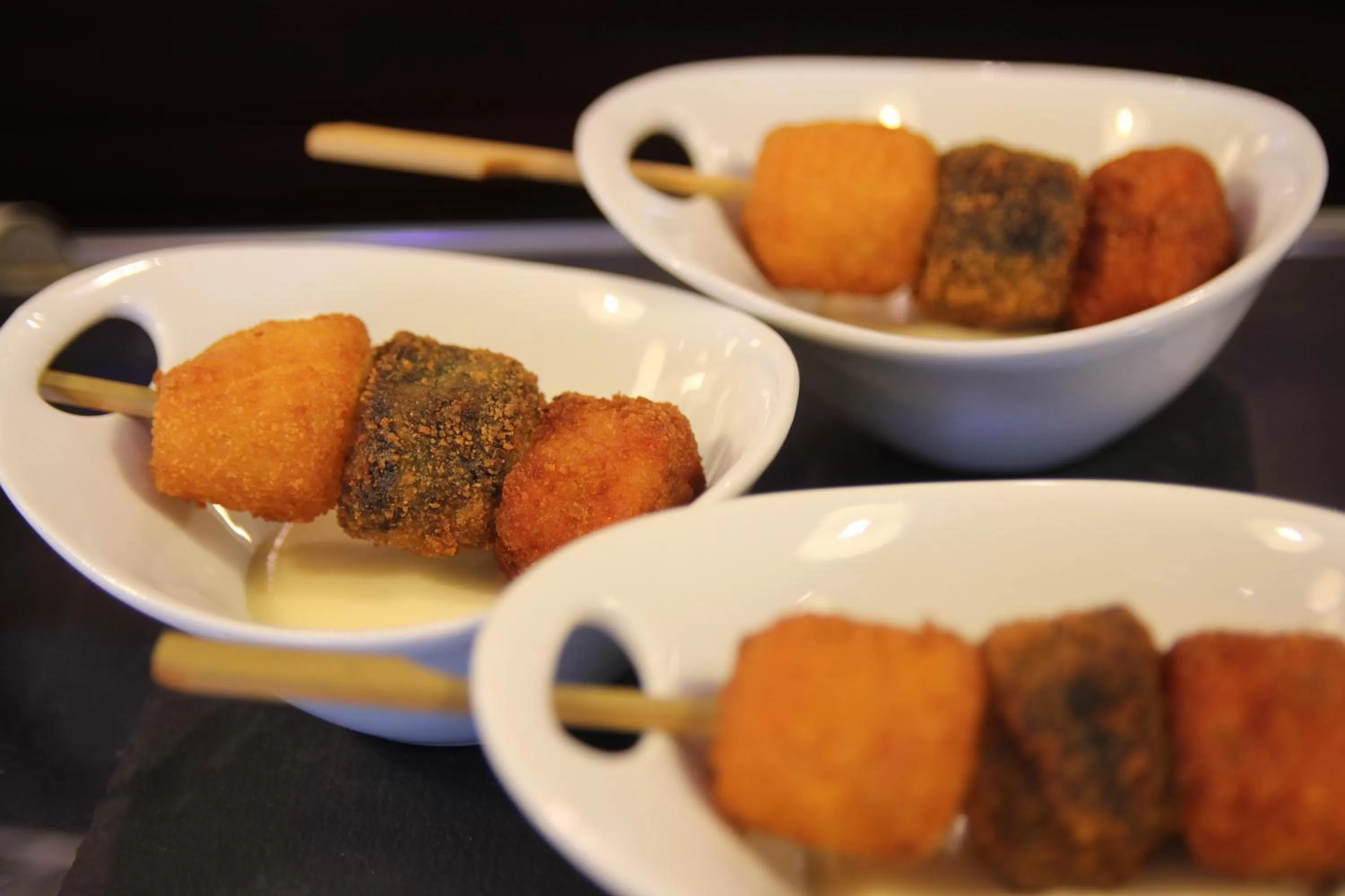 Food close-up in Hotel Conde Duque Bilbao