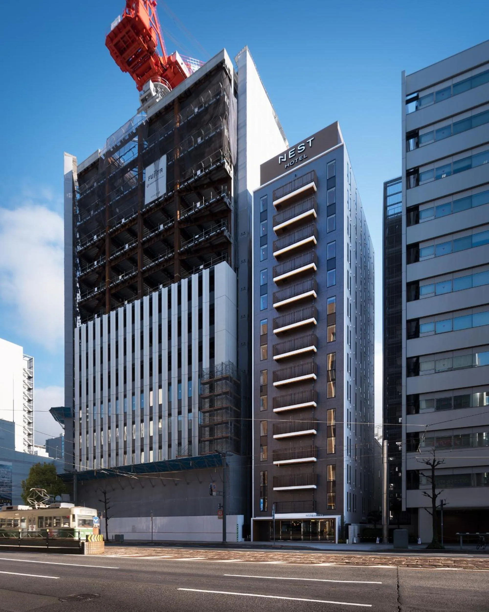 Facade/entrance in Nest Hotel Hiroshima Hatchobori