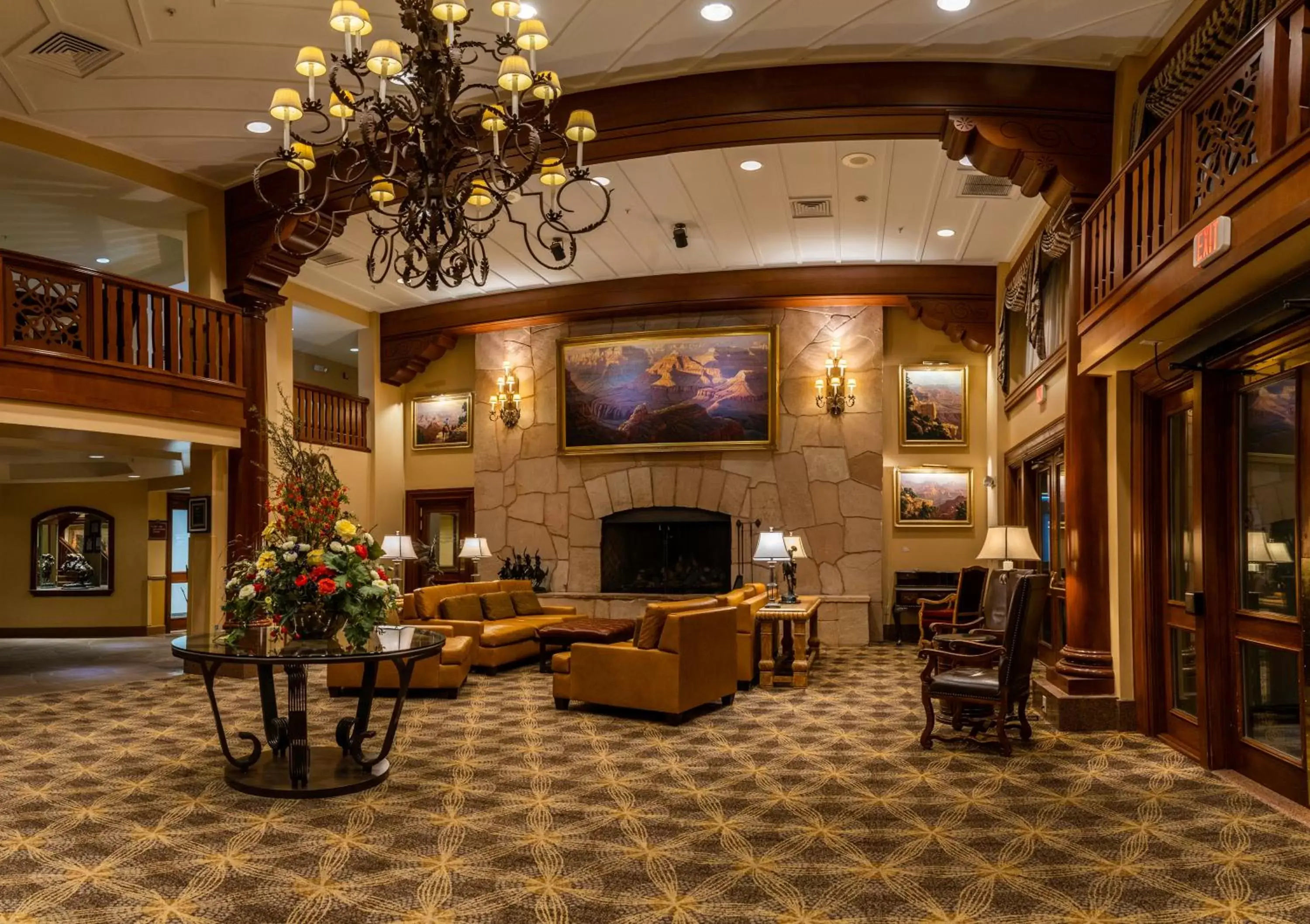 Lobby or reception, Lounge/Bar in Grand Canyon Railway Hotel