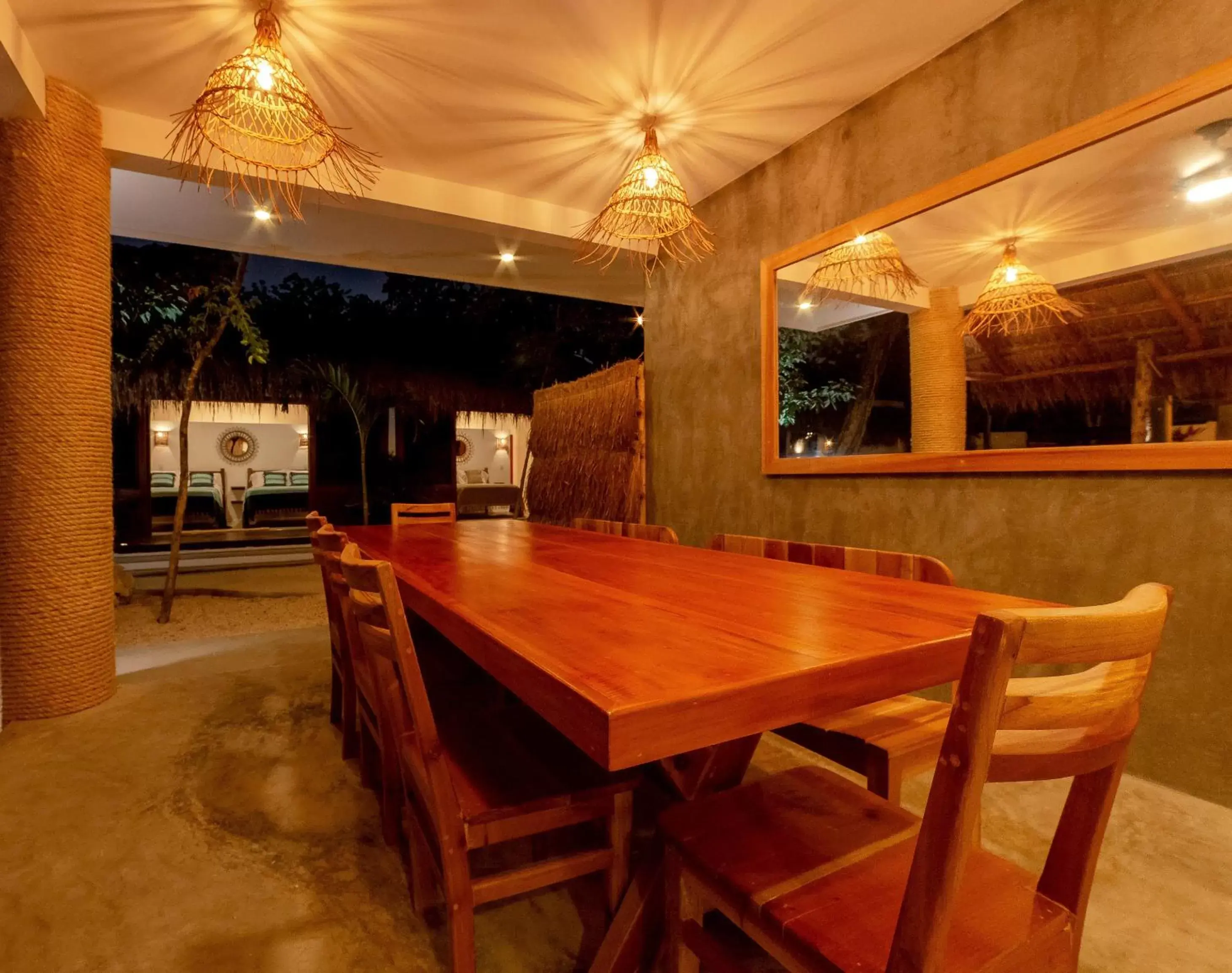 Dining area in Mimosa Tulum