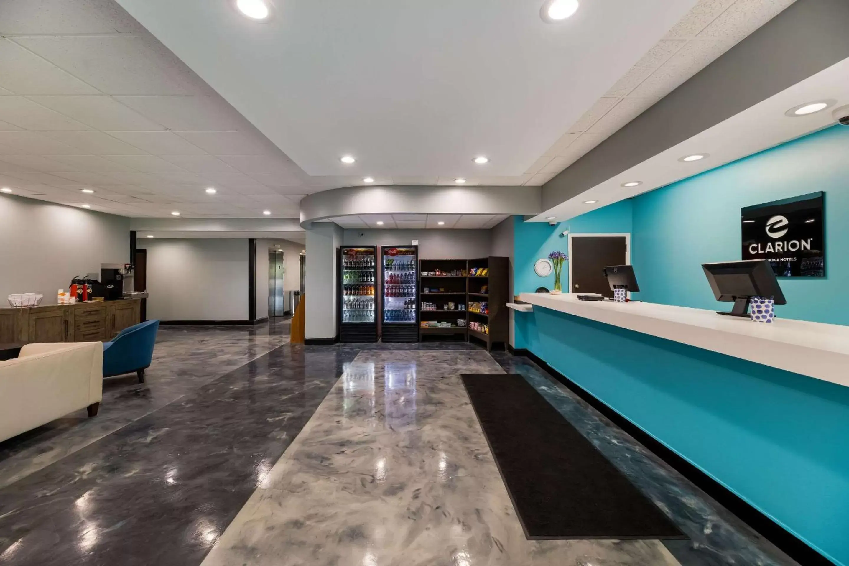 Lobby or reception in Clarion Hotel San Angelo near Convention Center Lobby or reception in Clarion Hotel San Angelo near Convention Center