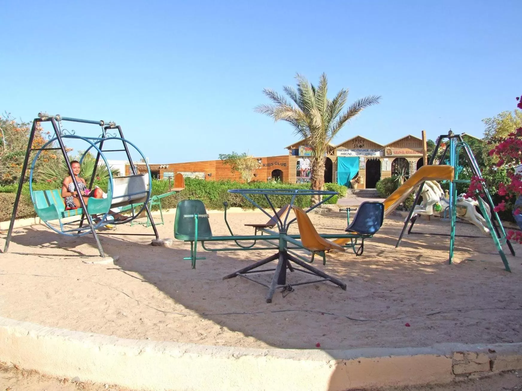 Children play ground in King Tut Aqua Park Beach Resort