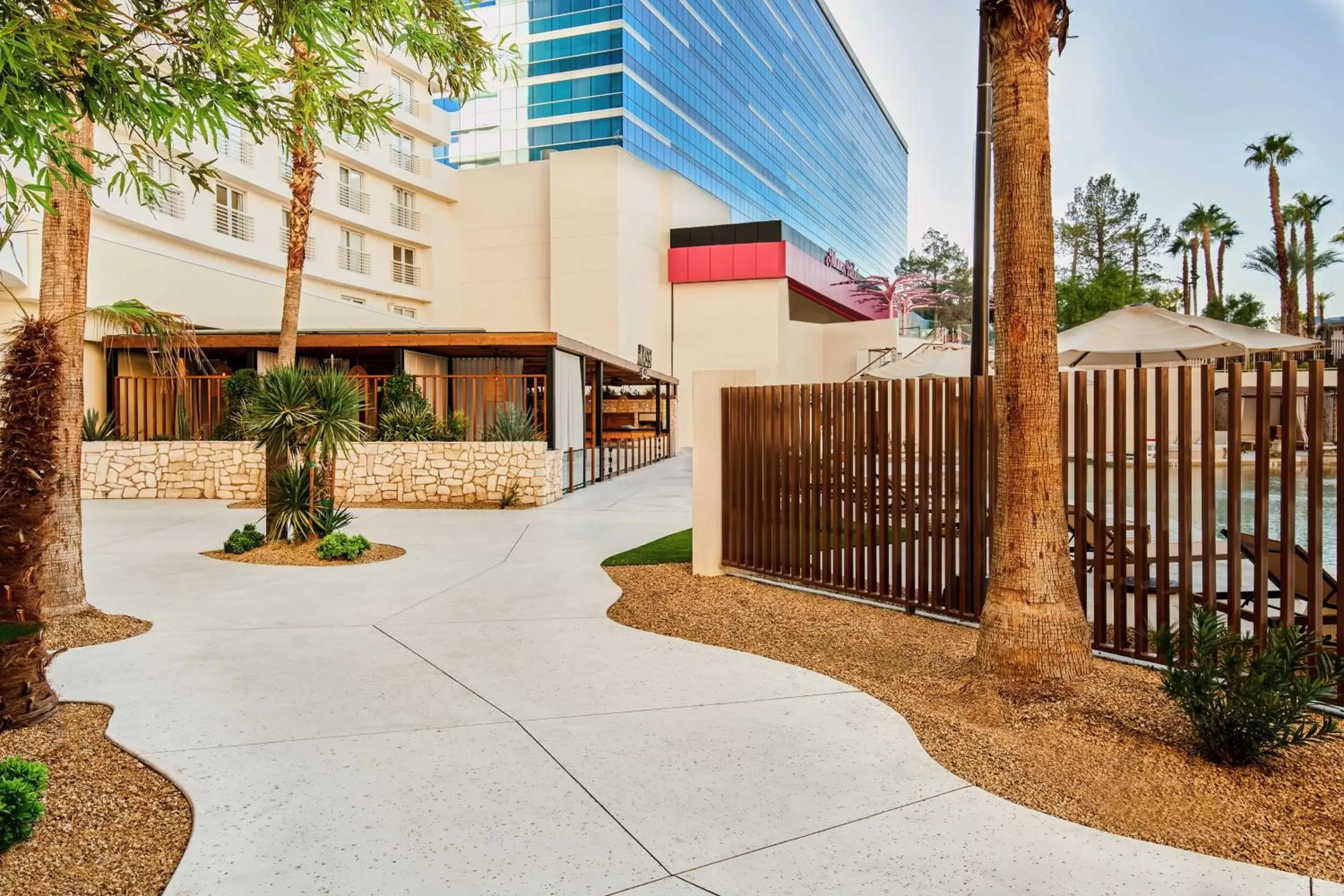 Inner courtyard view, Property Building in Virgin Hotels Las Vegas, Curio Collection by Hilton