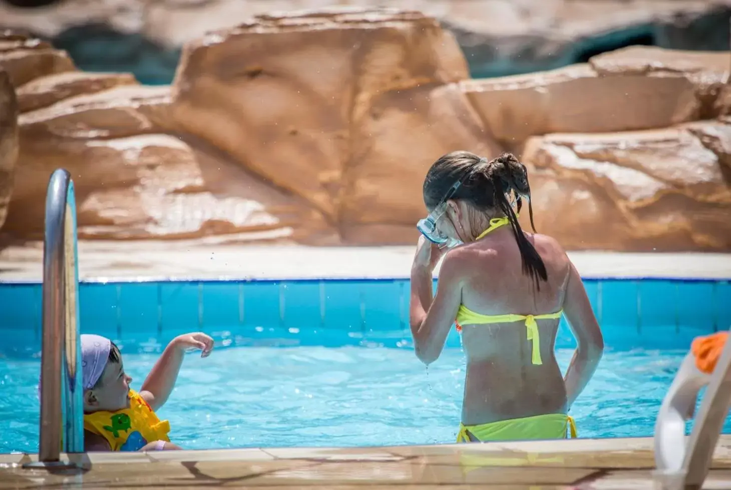 Swimming Pool in Sunny Days El Palacio Resort & Spa