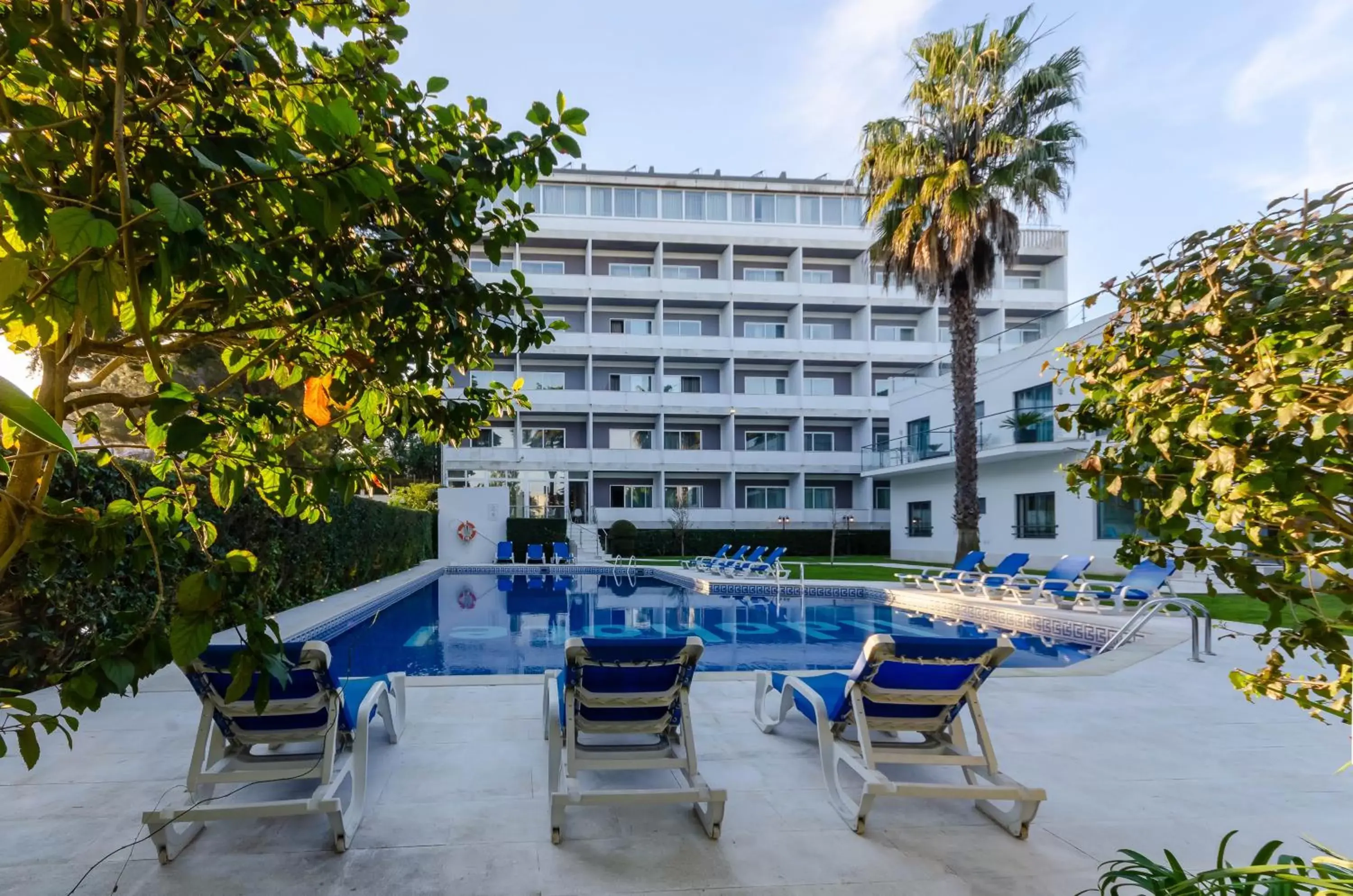 Pool view, Property Building in Hotel Lido