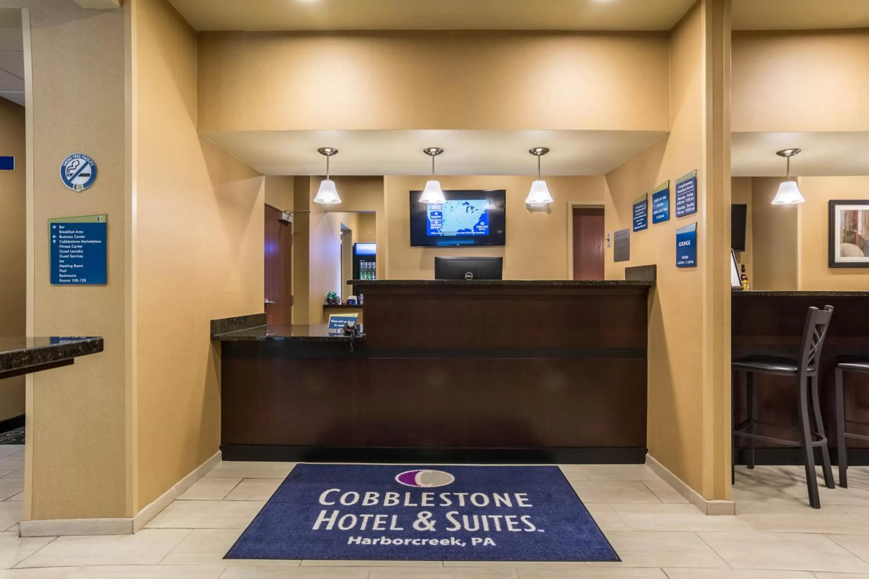 Lobby or reception, Lobby/Reception in Cobblestone Hotel & Suites - Harborcreek