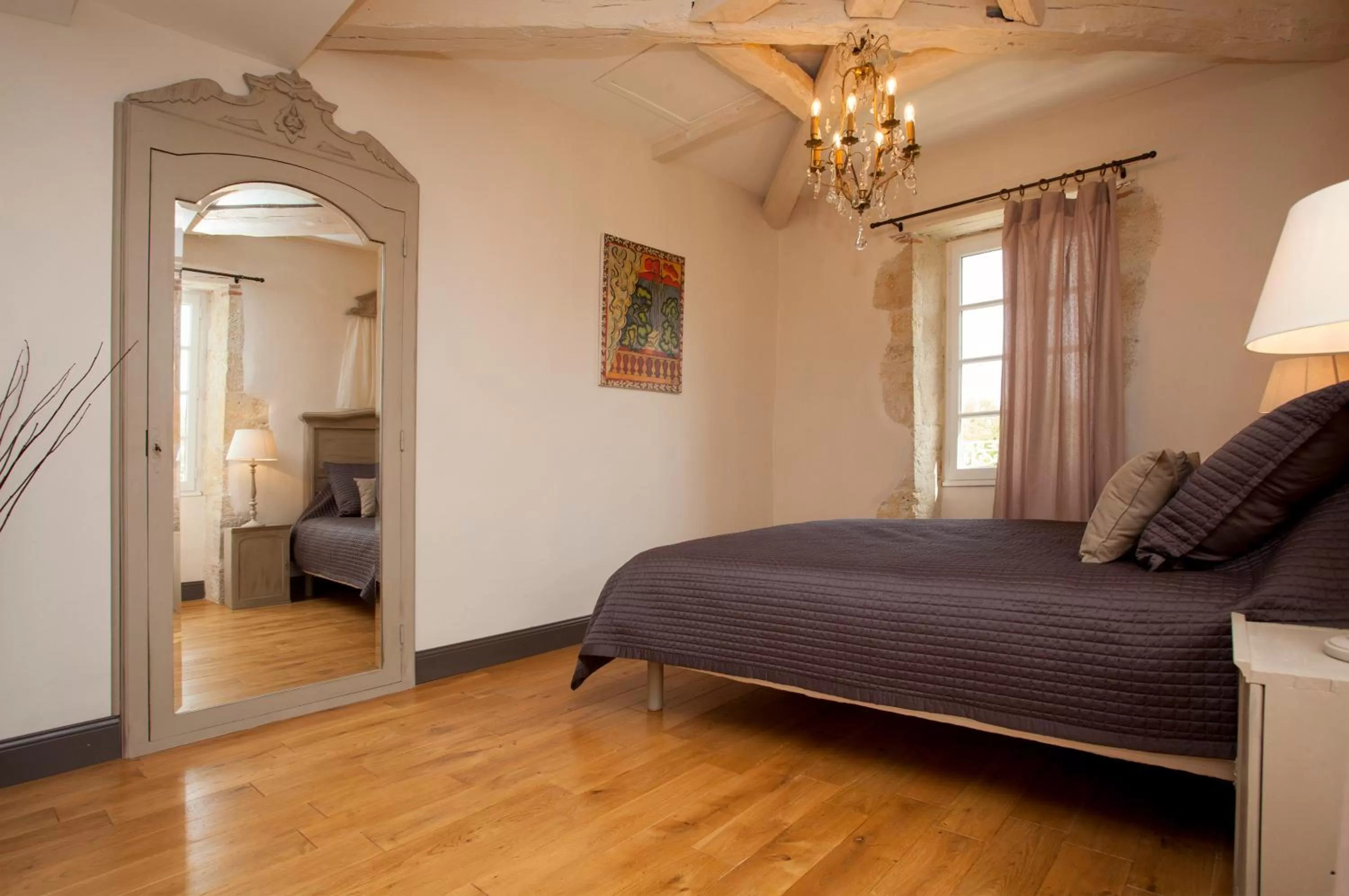 Bedroom, Bed in Maison d'hôtes de Charme Les Bruhasses