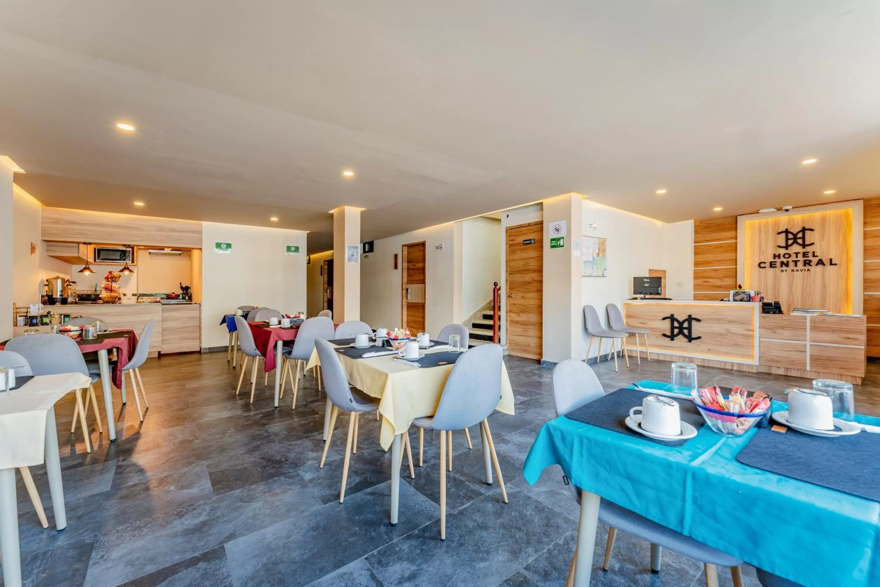 Dining area in Hotel Central Merida by Kavia