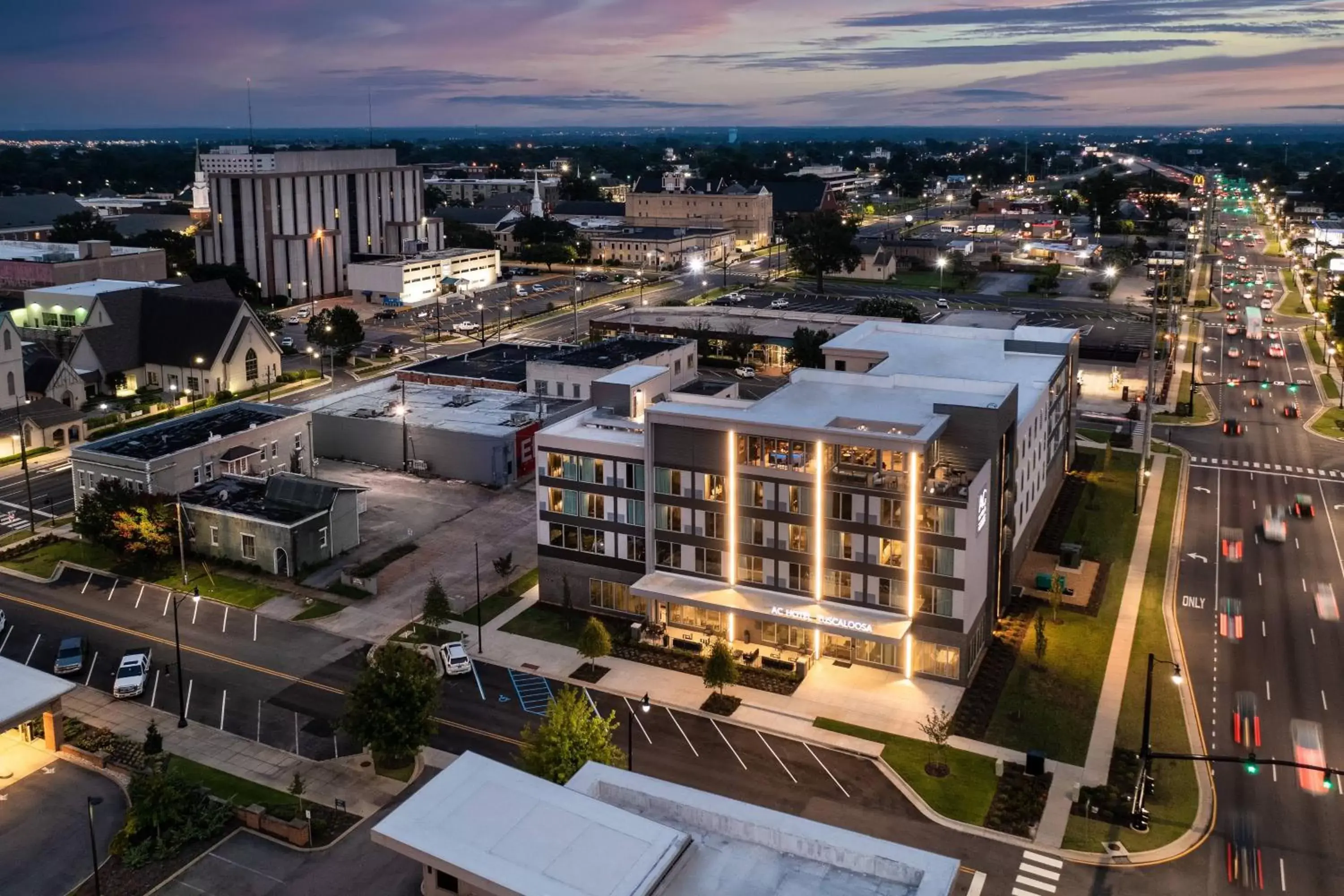 Property building, Bird's-eye View in AC Hotel by Marriott Tuscaloosa Downtown