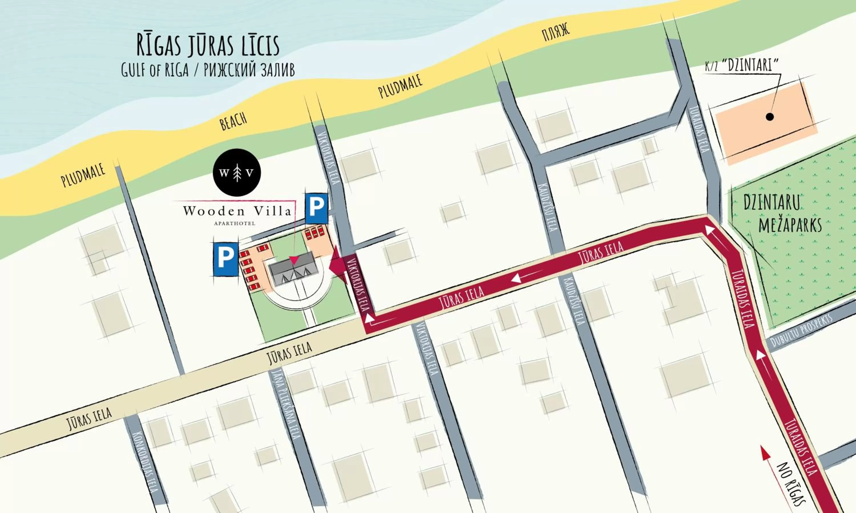 Bird's eye view in Wooden Villa APARTMENTS