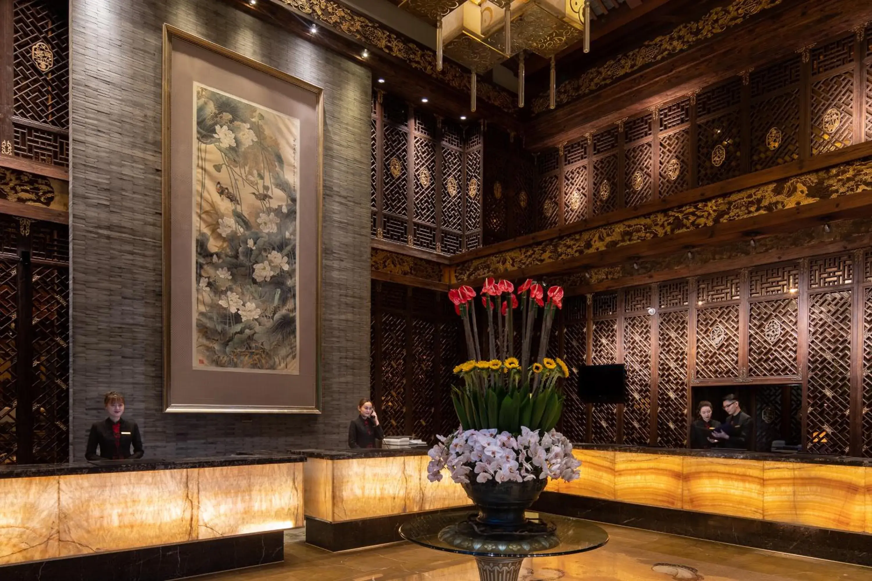 Lobby or reception in InterContinental Century City Chengdu, an IHG Hotel