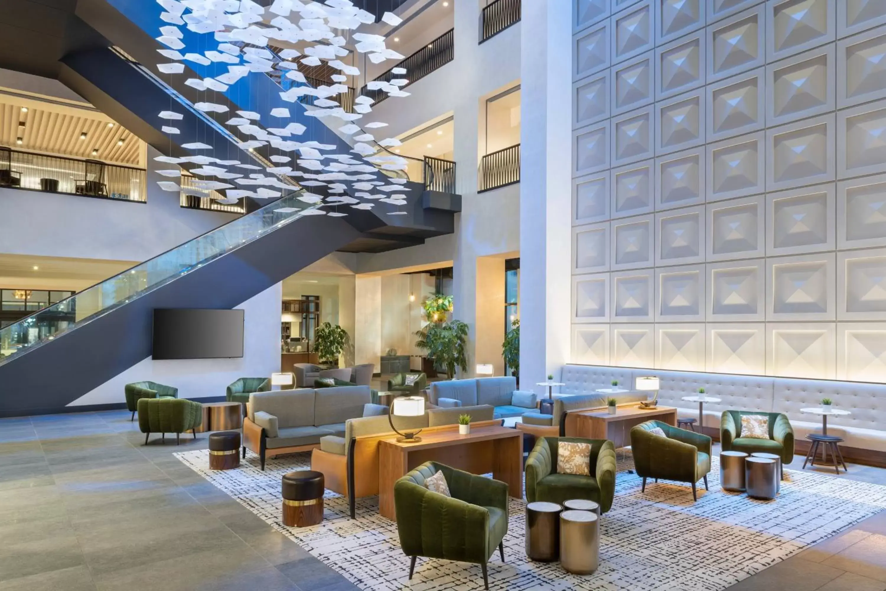 Lobby or reception, Restaurant/Places to Eat in JW Marriott Tampa Water Street