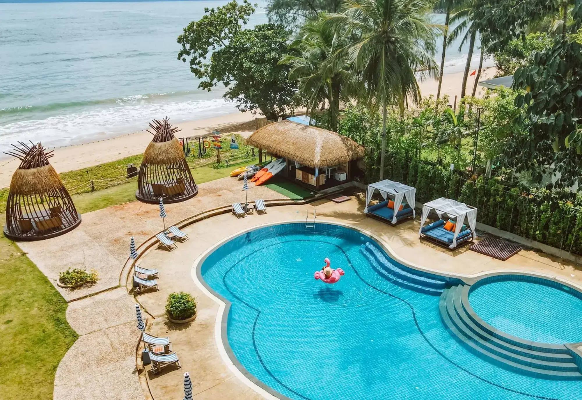 Swimming pool, Pool View in Khaolak Emerald Surf Beach Resort and Spa - SHA Extra Plus