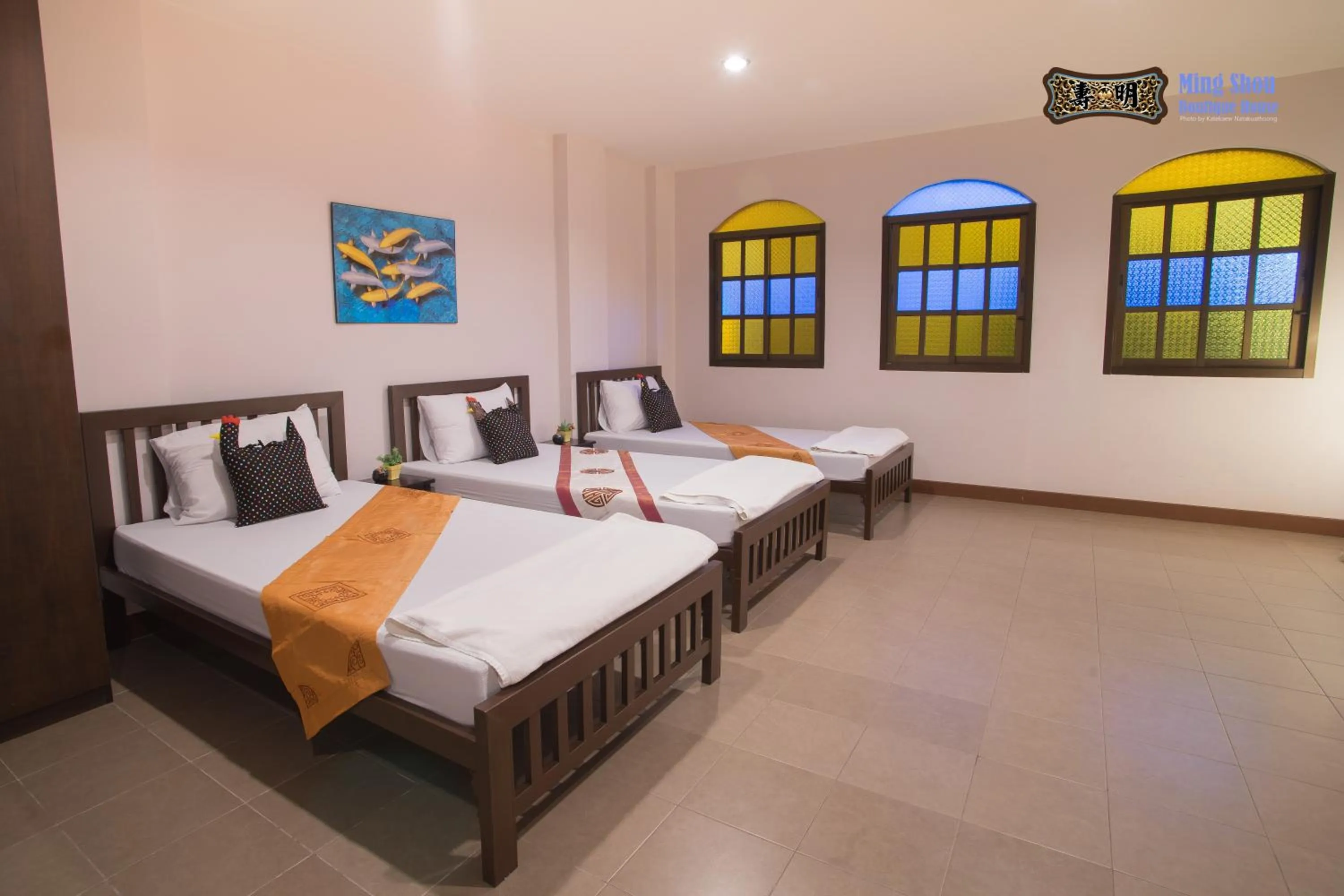 Bed in Ming Shou Boutique House