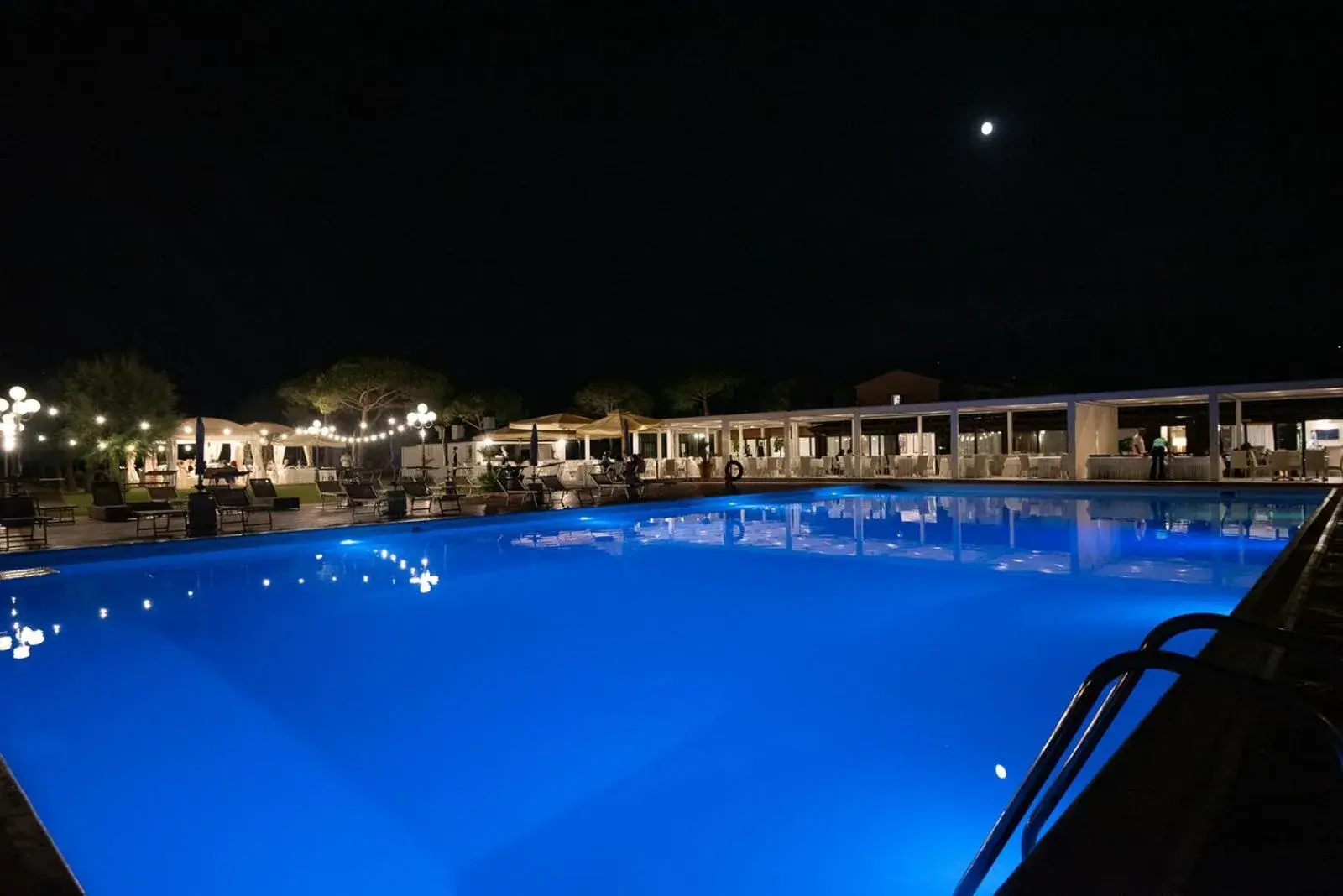 Night, Swimming Pool in Hotel Airone isola d'Elba