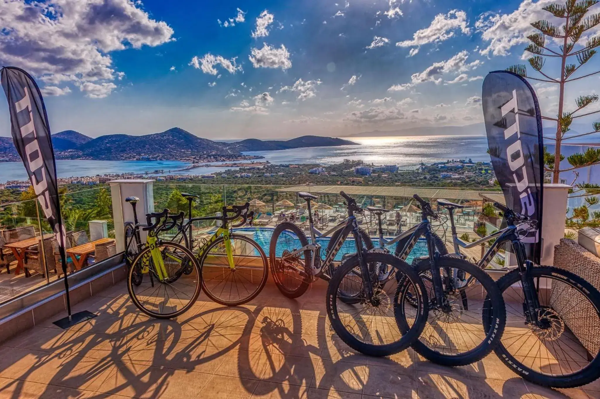 Cycling in Elounda Water Park Residence Hotel