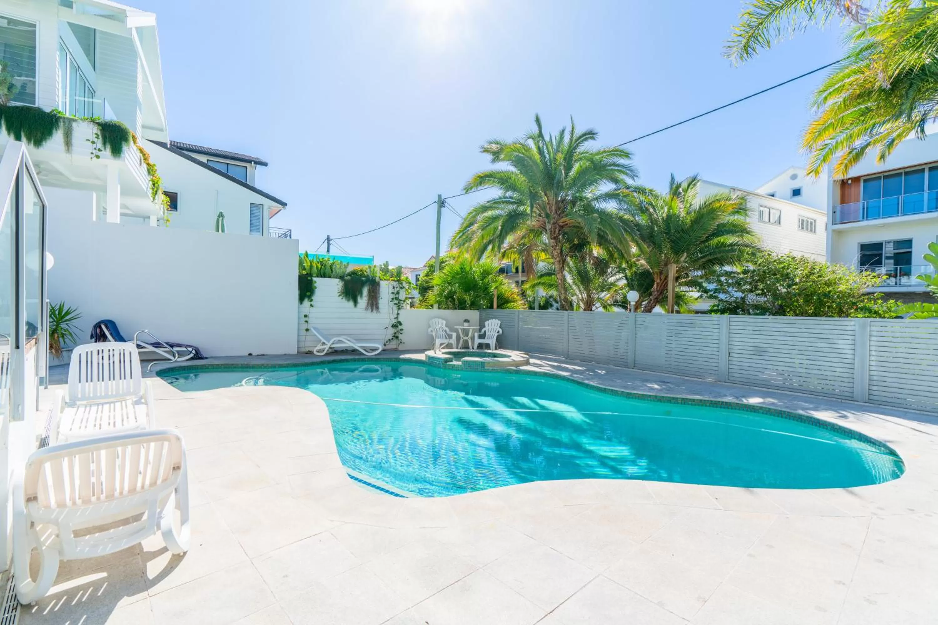 Pool view in Beach Palms Holiday Apartments