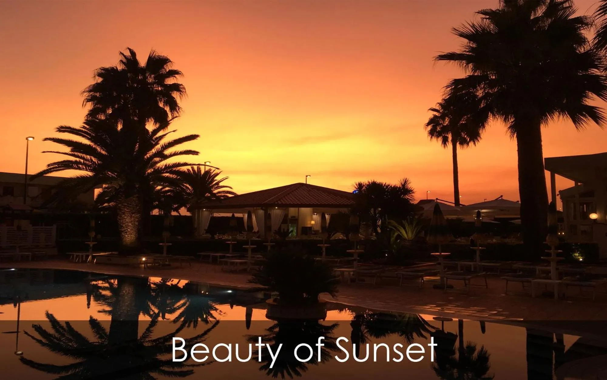 Pool view in Hotel Olimpico