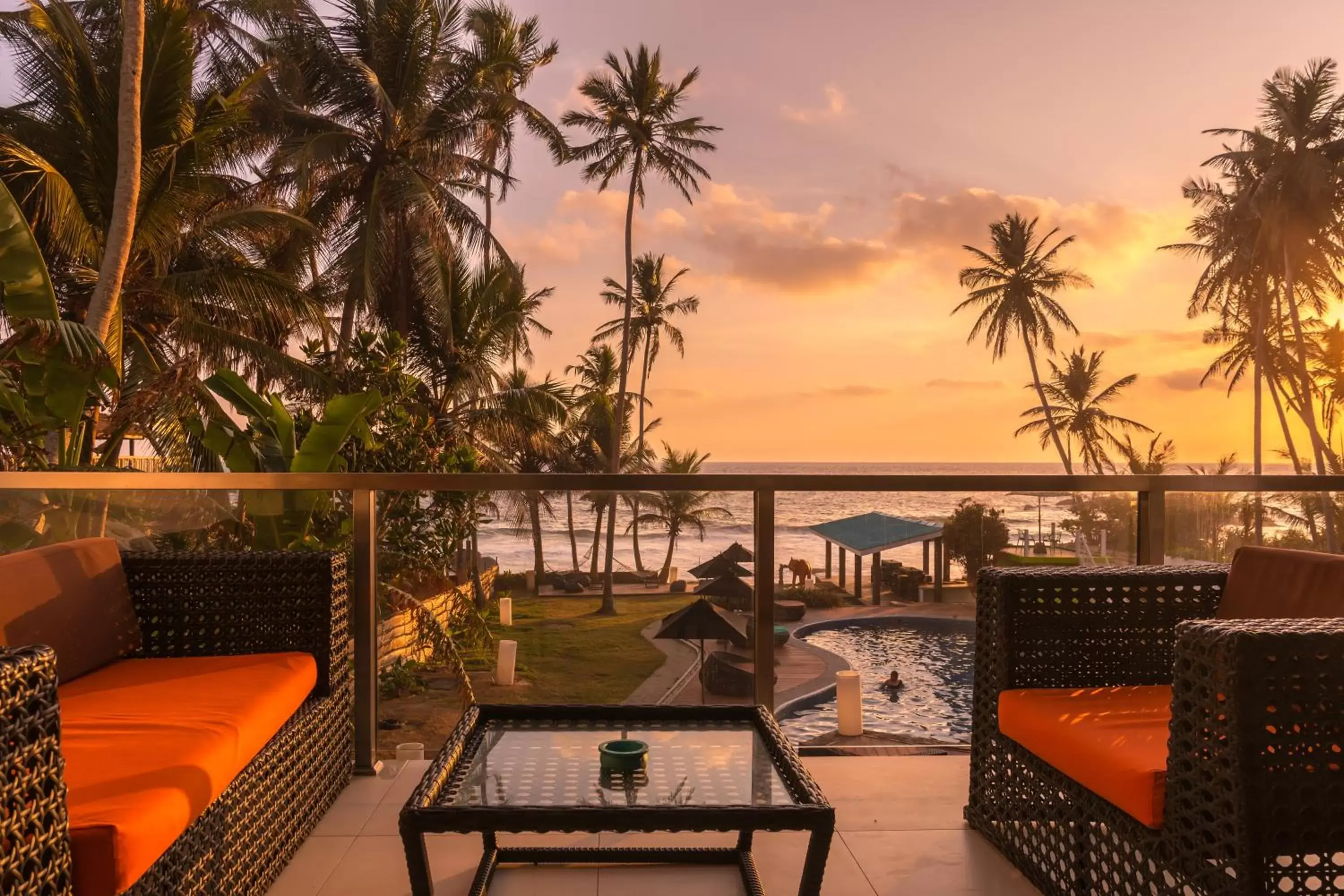 Balcony/Terrace in Hotel J Ambalangoda