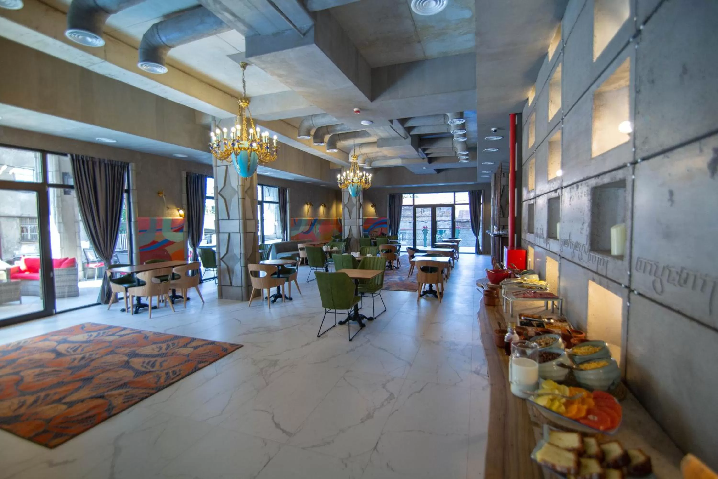 Buffet breakfast in Brim Hotel