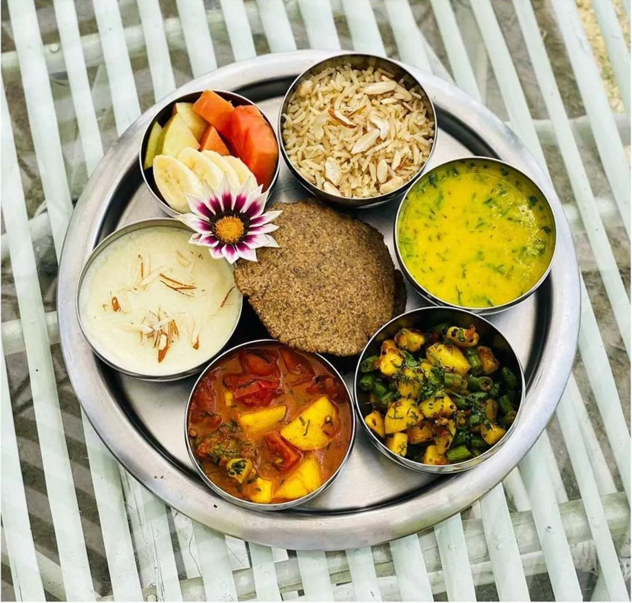 Food close-up in Yog Niketan By Sanskriti