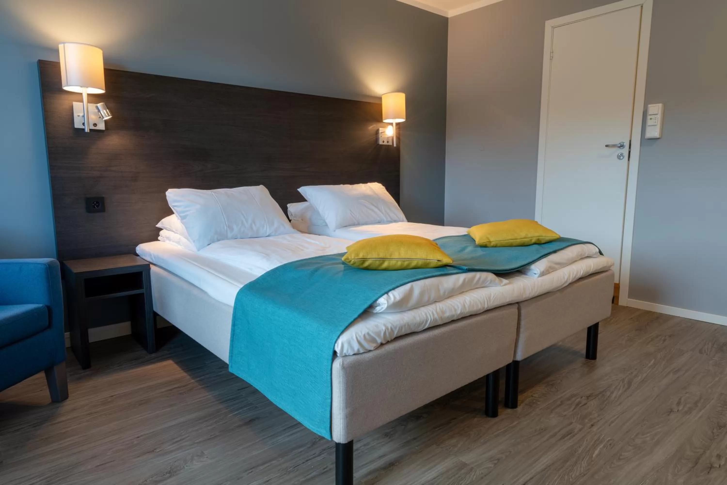 Bed in Thon Partner Hotel Måløy